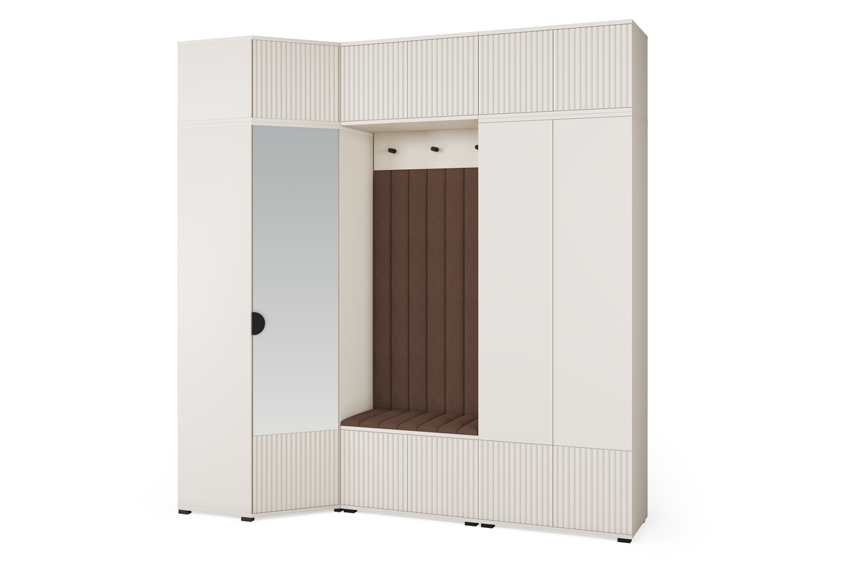 Rayo Kleiderschrank-Set 15 – Kaschmir, 210 cm