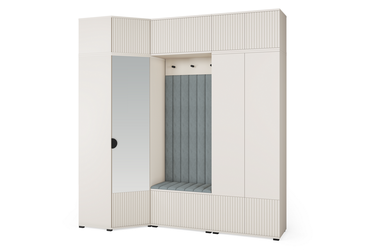 Rayo Kleiderschrank-Set 15 – Kaschmir, 210 cm