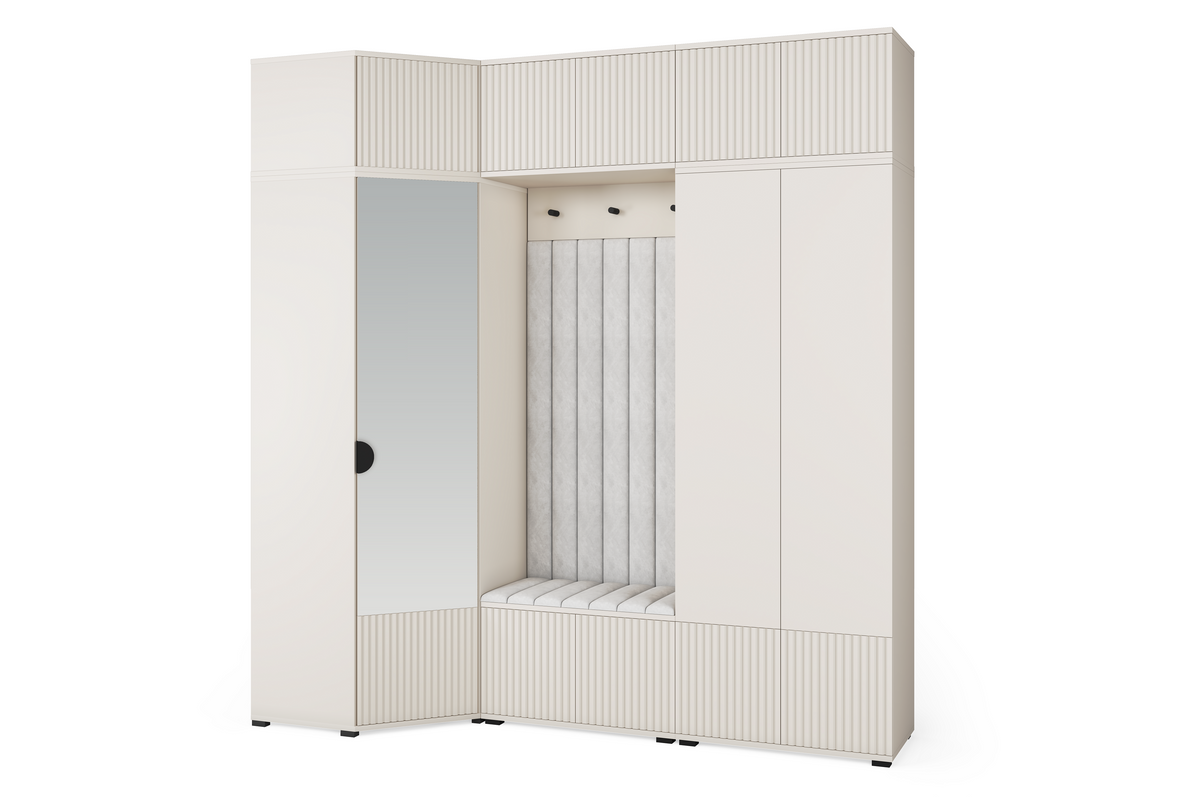 Rayo Kleiderschrank-Set 15 – Kaschmir, 210 cm