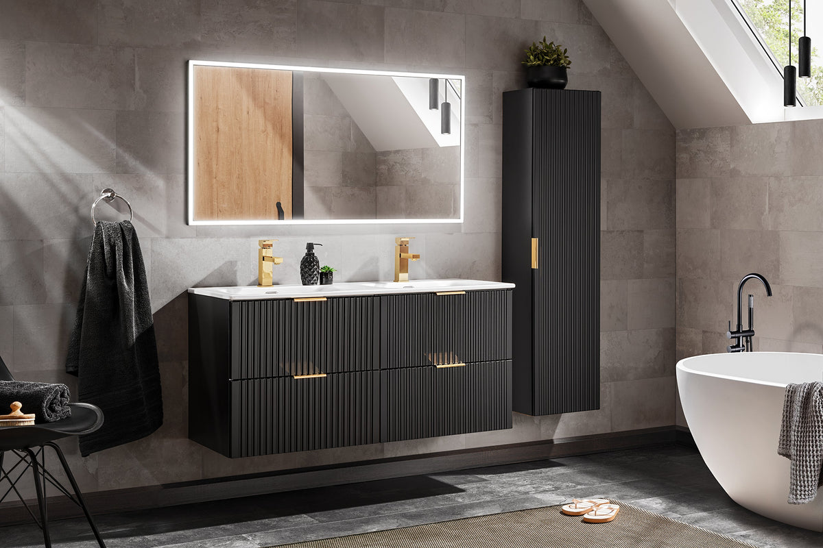Adel Black Vanity Unit Set 100 / 120 / 140 cm – Configure Your Bathroom