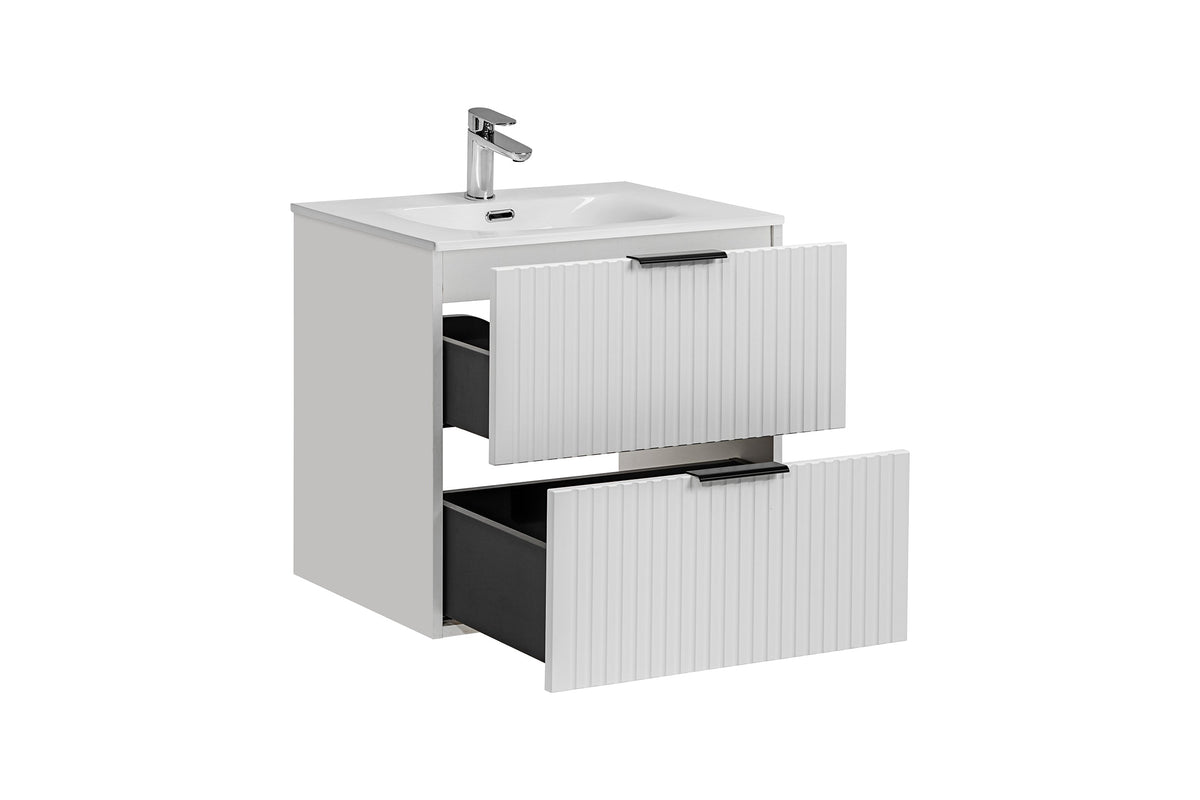 Adel Waschtischunterschrank-Set Weiß 40 / 60 / 80 cm – Konfigurieren Sie Ihr Badezimmer
