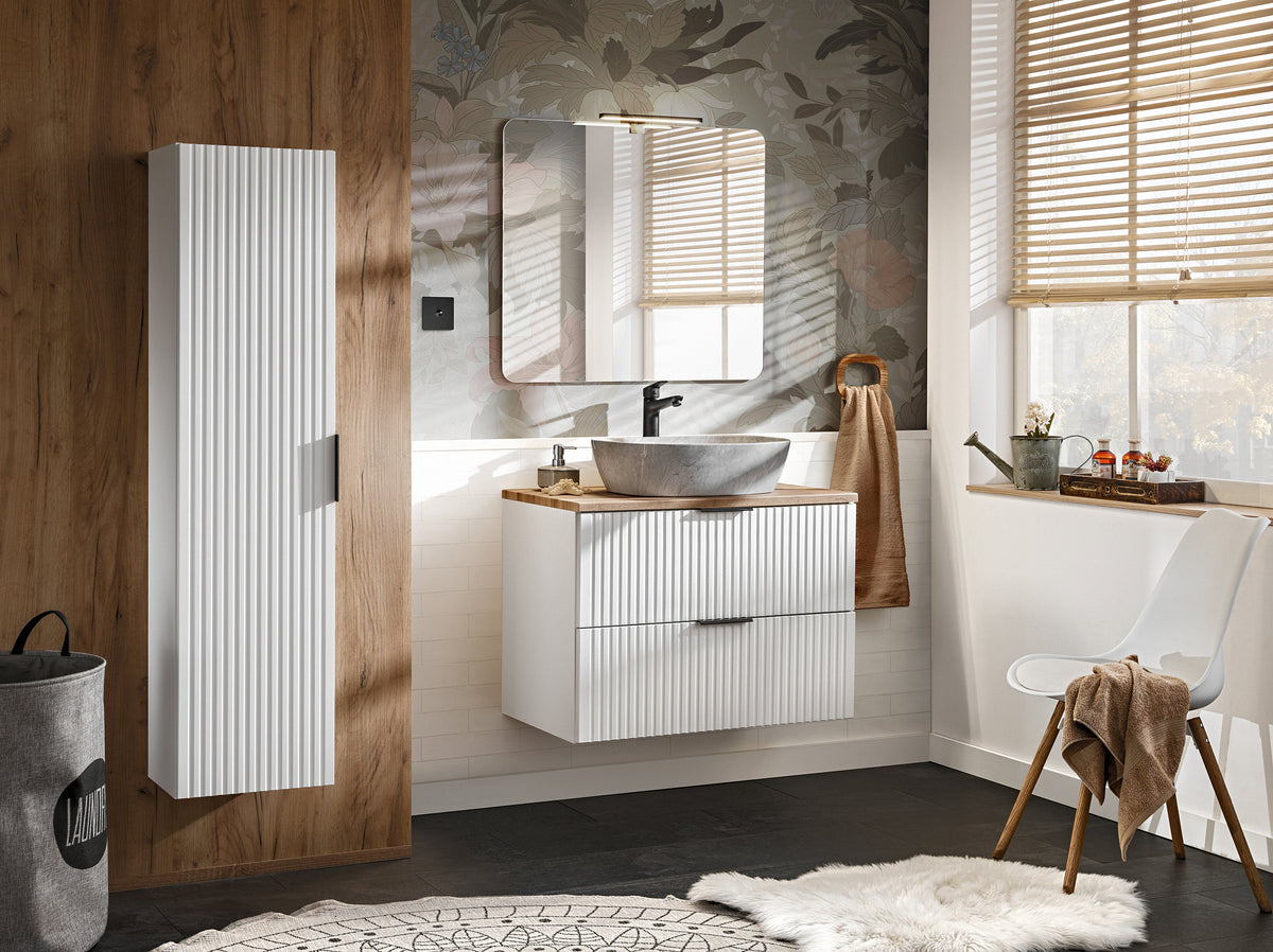 Adel Waschtischunterschrank-Set Weiß 40 / 60 / 80 cm – Konfigurieren Sie Ihr Badezimmer
