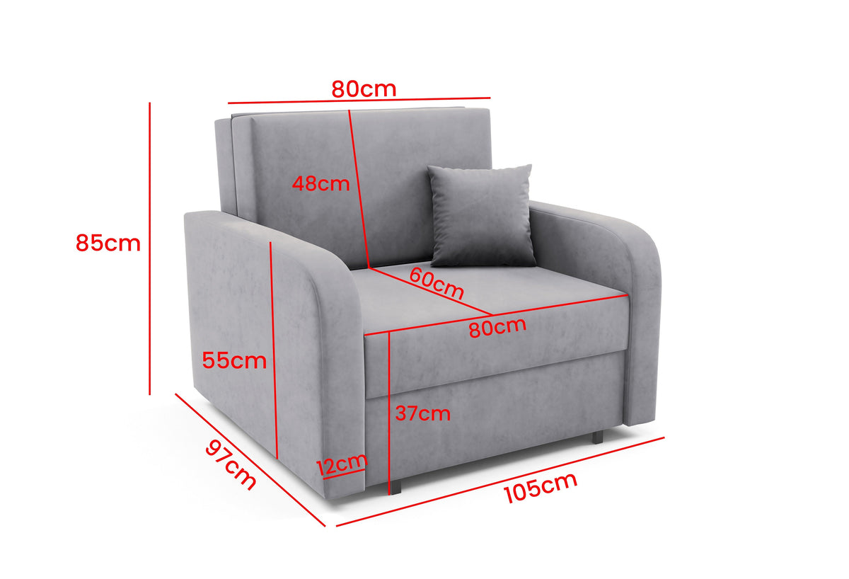 Feroni I Sesselbett – Einzel – 80 cm