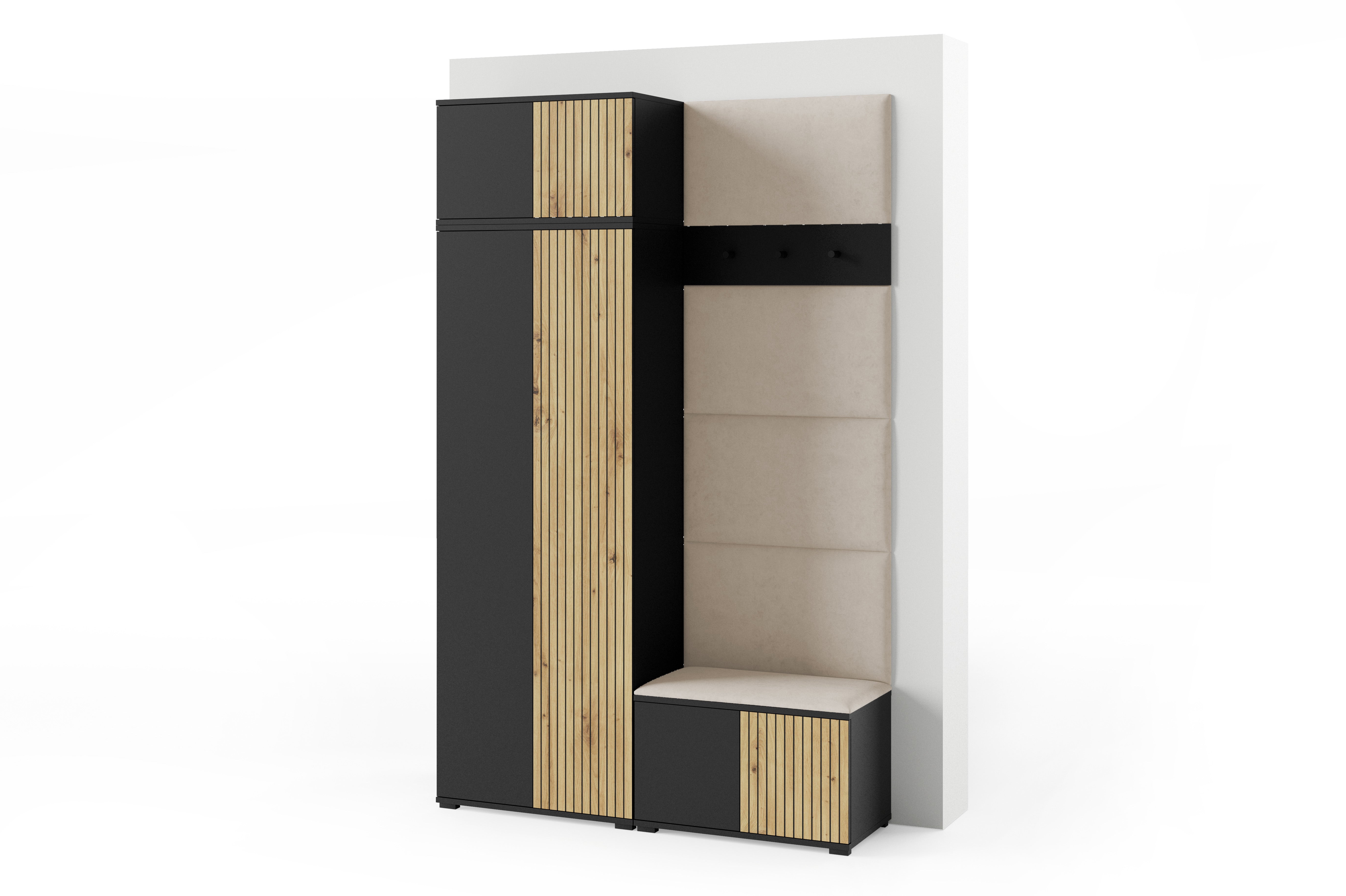 PK Ross 2 Hallway Set –  Upholstered Panels in Various Colours