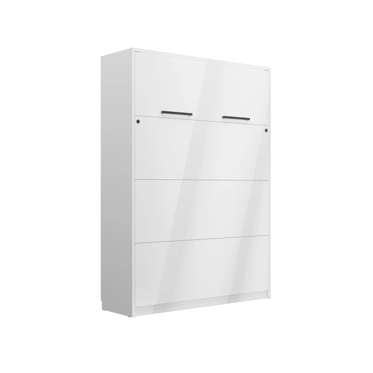 NE Schrankbett Vertikal Basic Weiß Glanz 90,120,140 x 200 cm