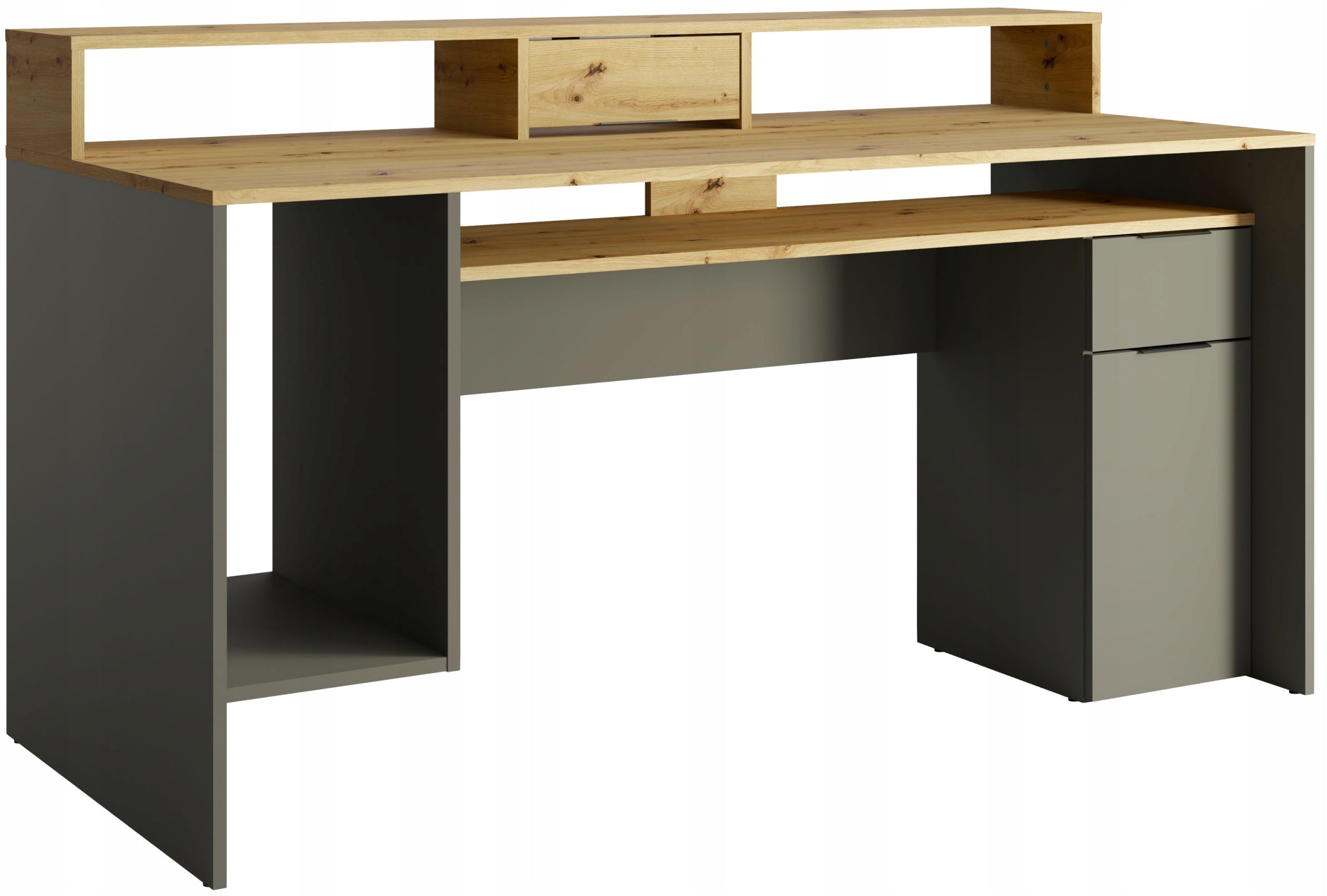 MO Rex Desk – Grey Graphite / Oak Artisan