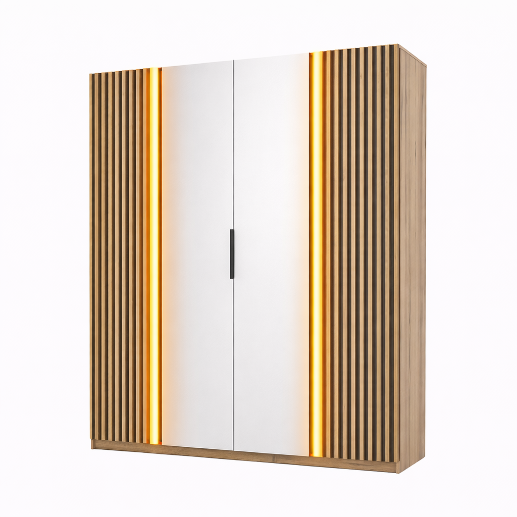 LE KAJA EV/BL-EV 2LAM 2 Wardrobe with Mirror