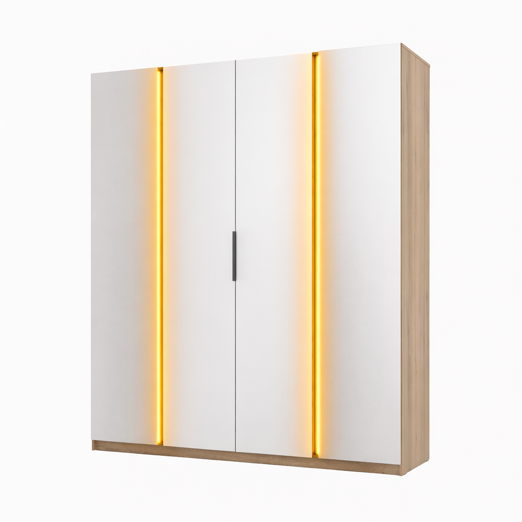 LE KAJA EV/BL 4 Wardrobe with Mirror