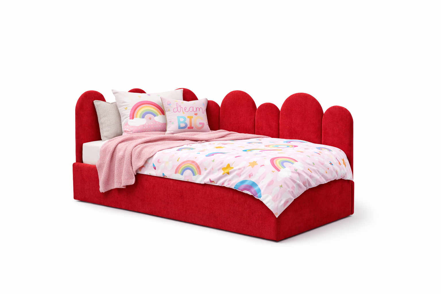 FLOW Polsterbett – 90 × 200 / 120 × 200 cm – Kinder & Jugend