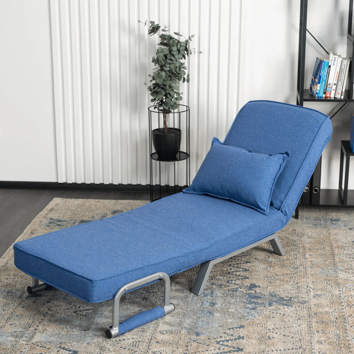 Elite BART Blue Armchair Bed