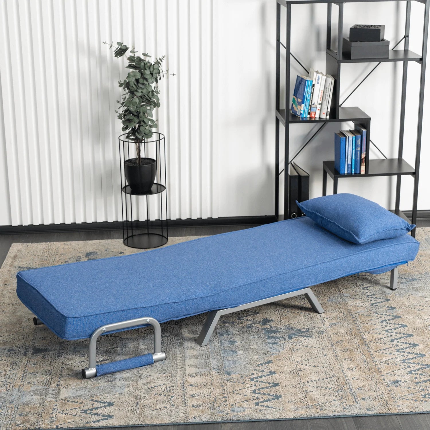 Elite BART Blue Armchair Bed