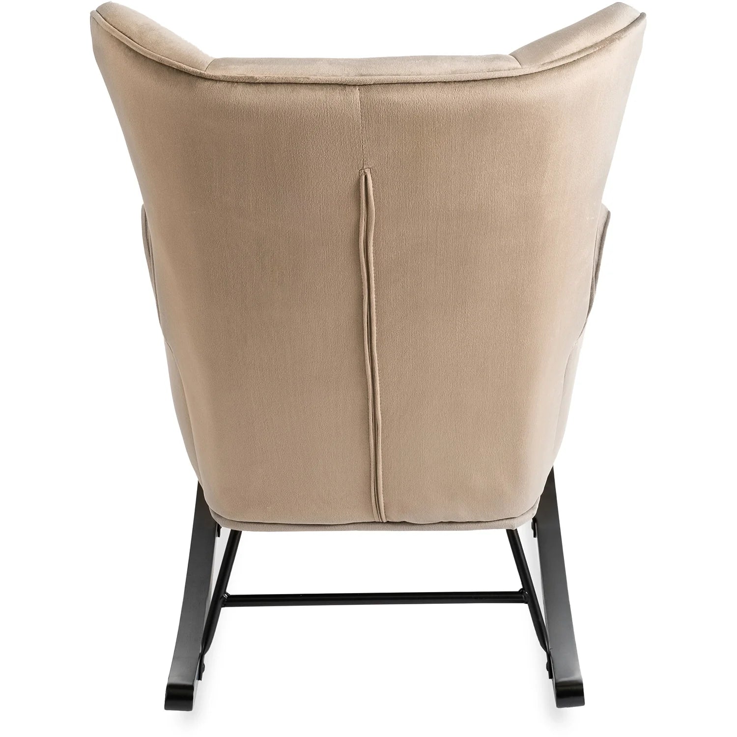 Elite JACKSON Beige Velvet Rocking Chair