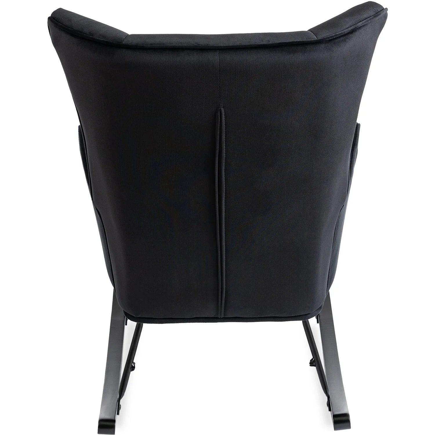 Elite JACKSON Black Velvet Rocking Chair