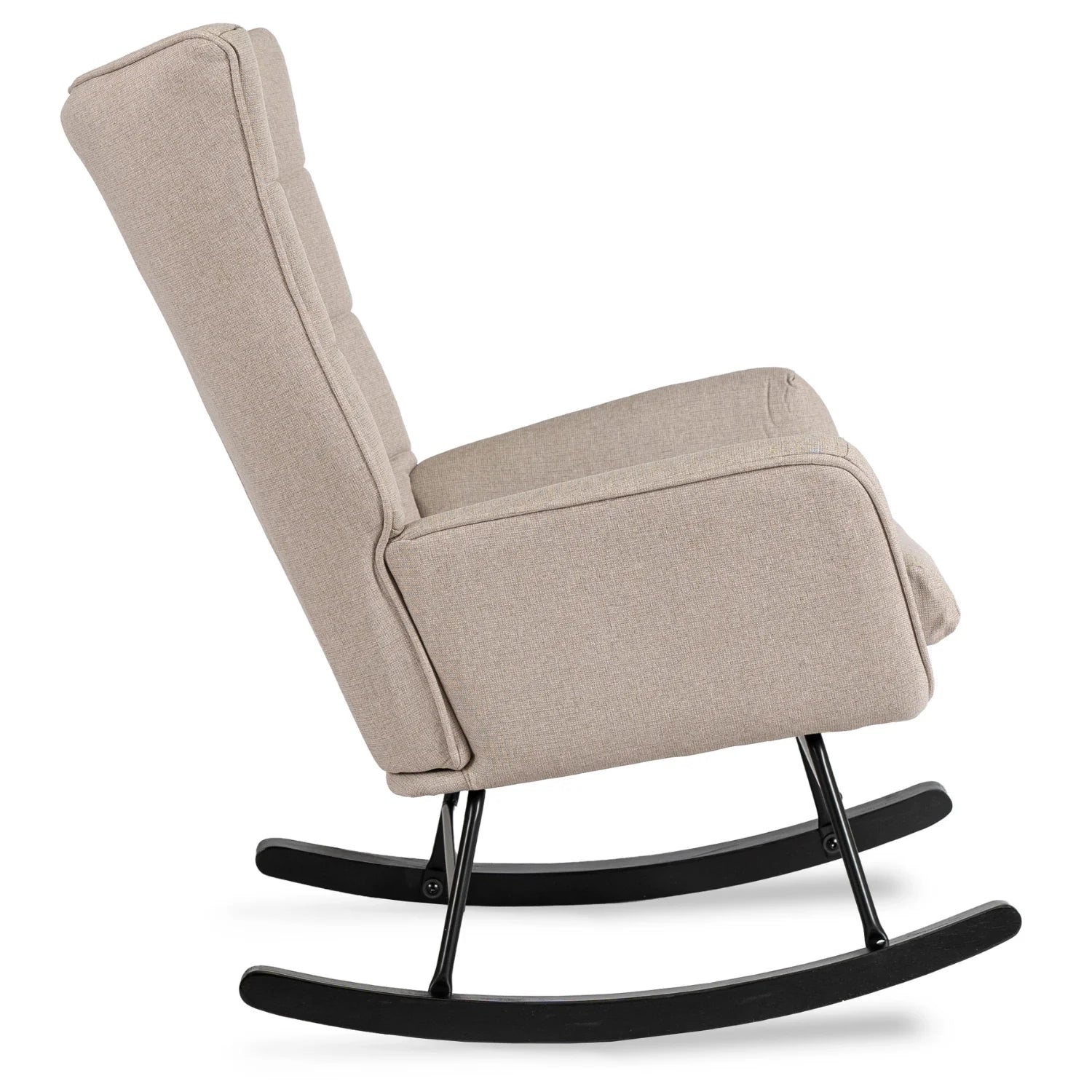 Elite JACKSON Beige Fabric Rocking Chair