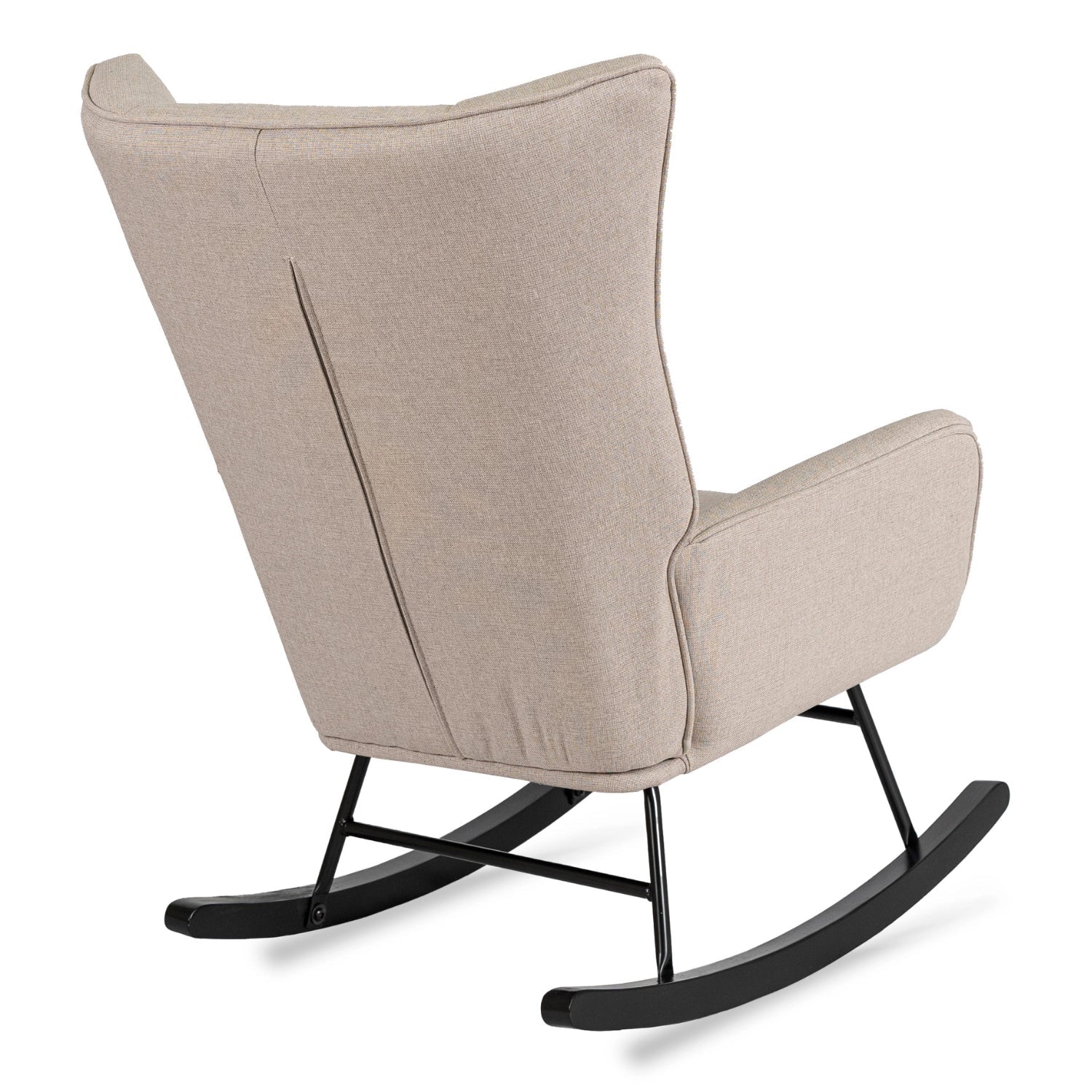 Elite JACKSON Beige Fabric Rocking Chair