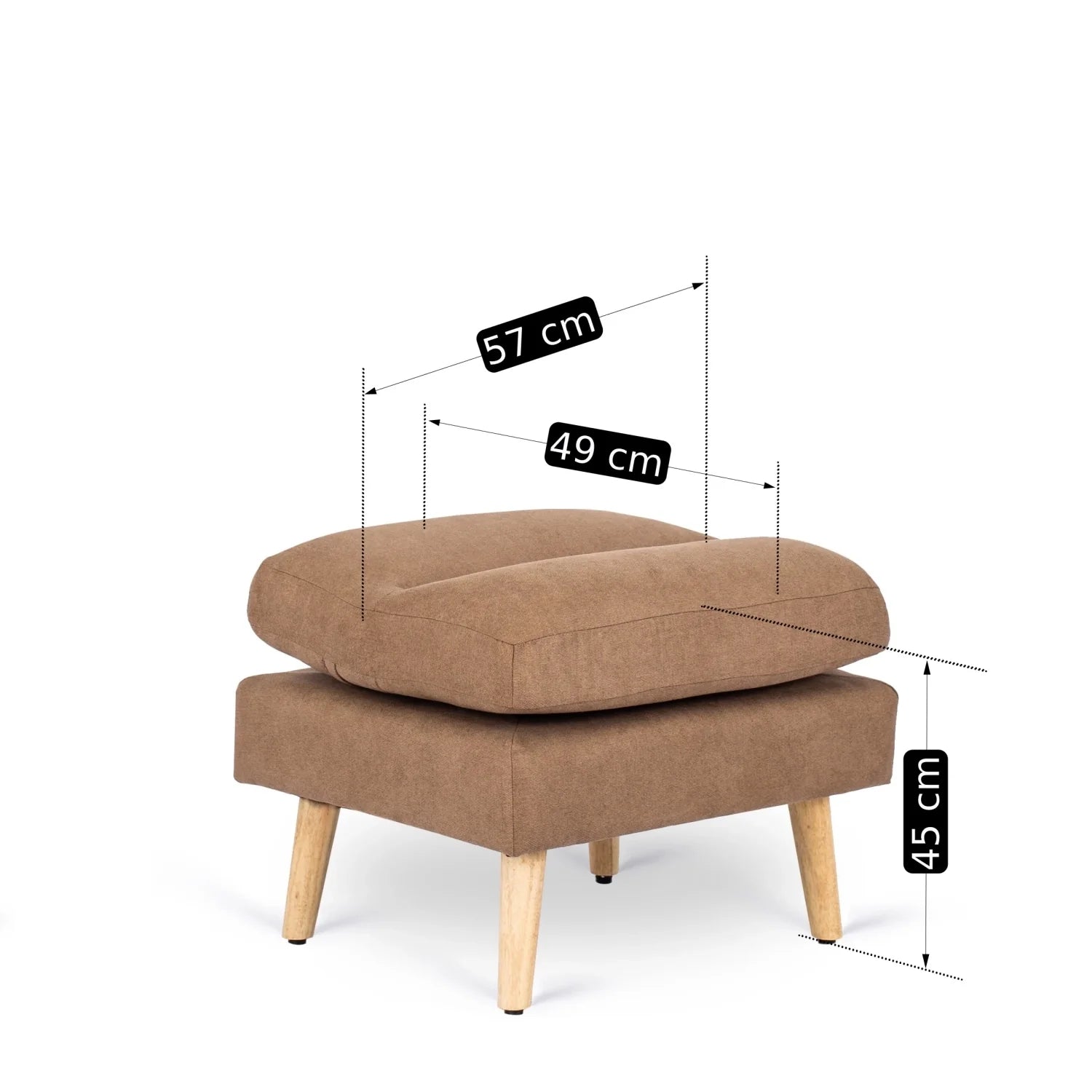 Elite HENRY Brown Recliner Armchair with Footrest