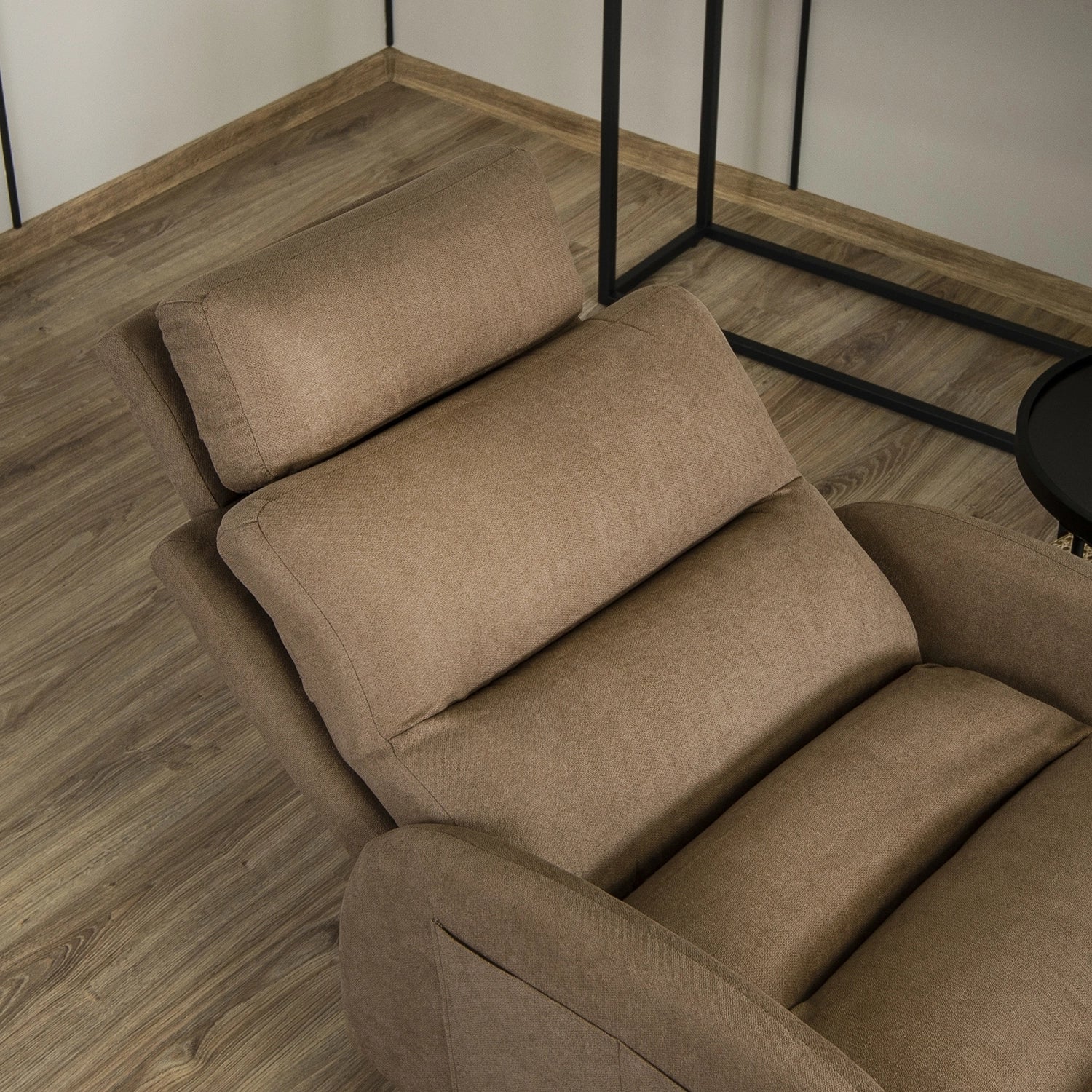 Elite HENRY Brown Recliner Armchair with Footrest