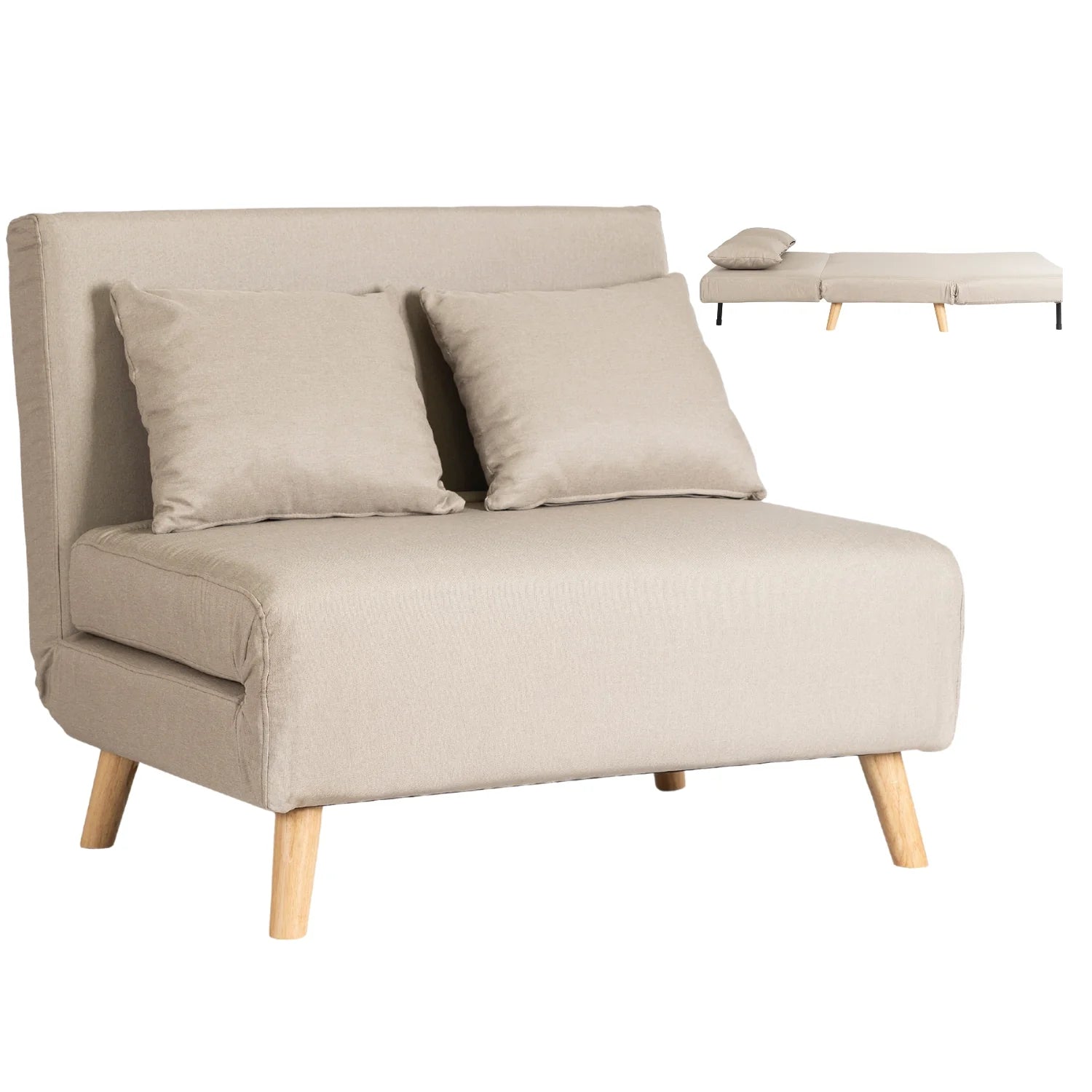 Elite MARRY 2 Beige Armchair Bed