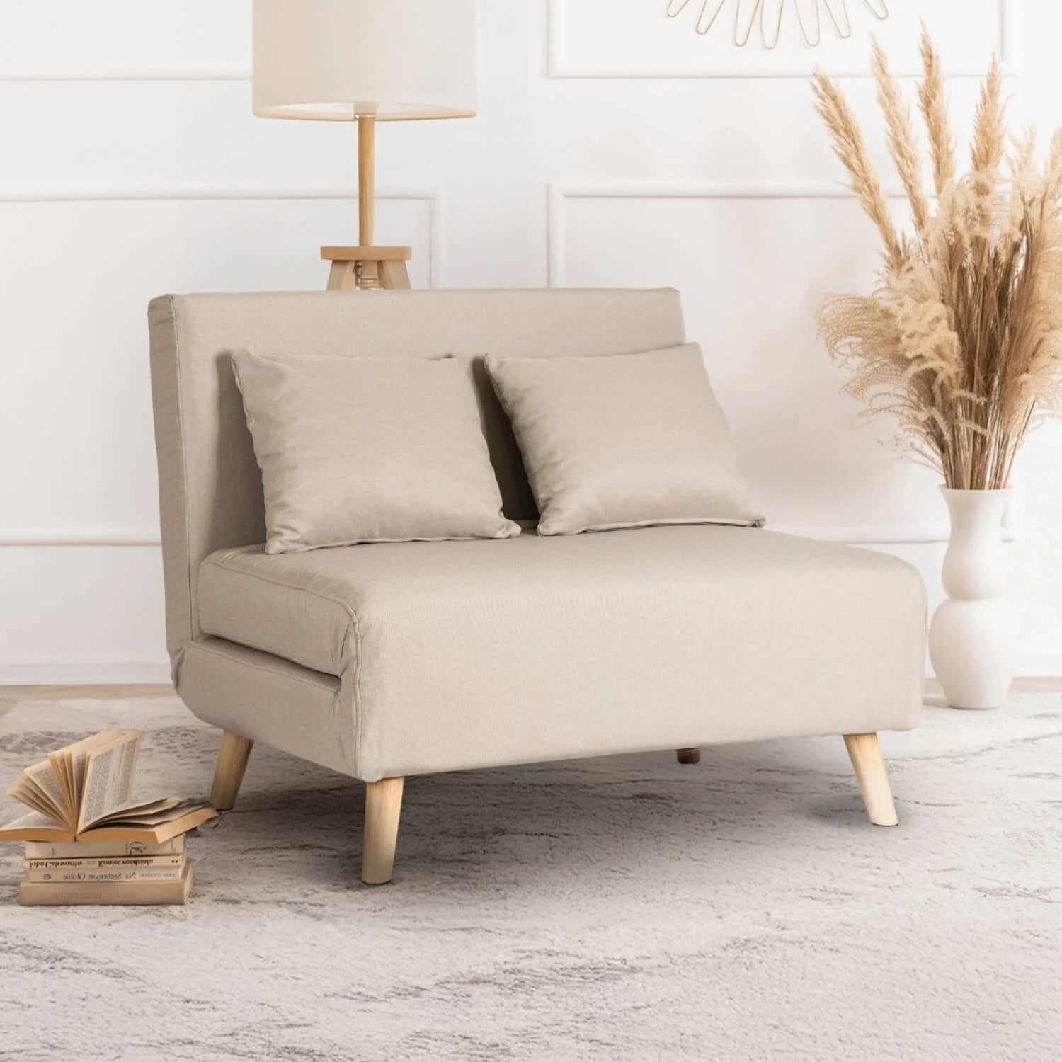 Elite MARRY 2 Beige Armchair Bed