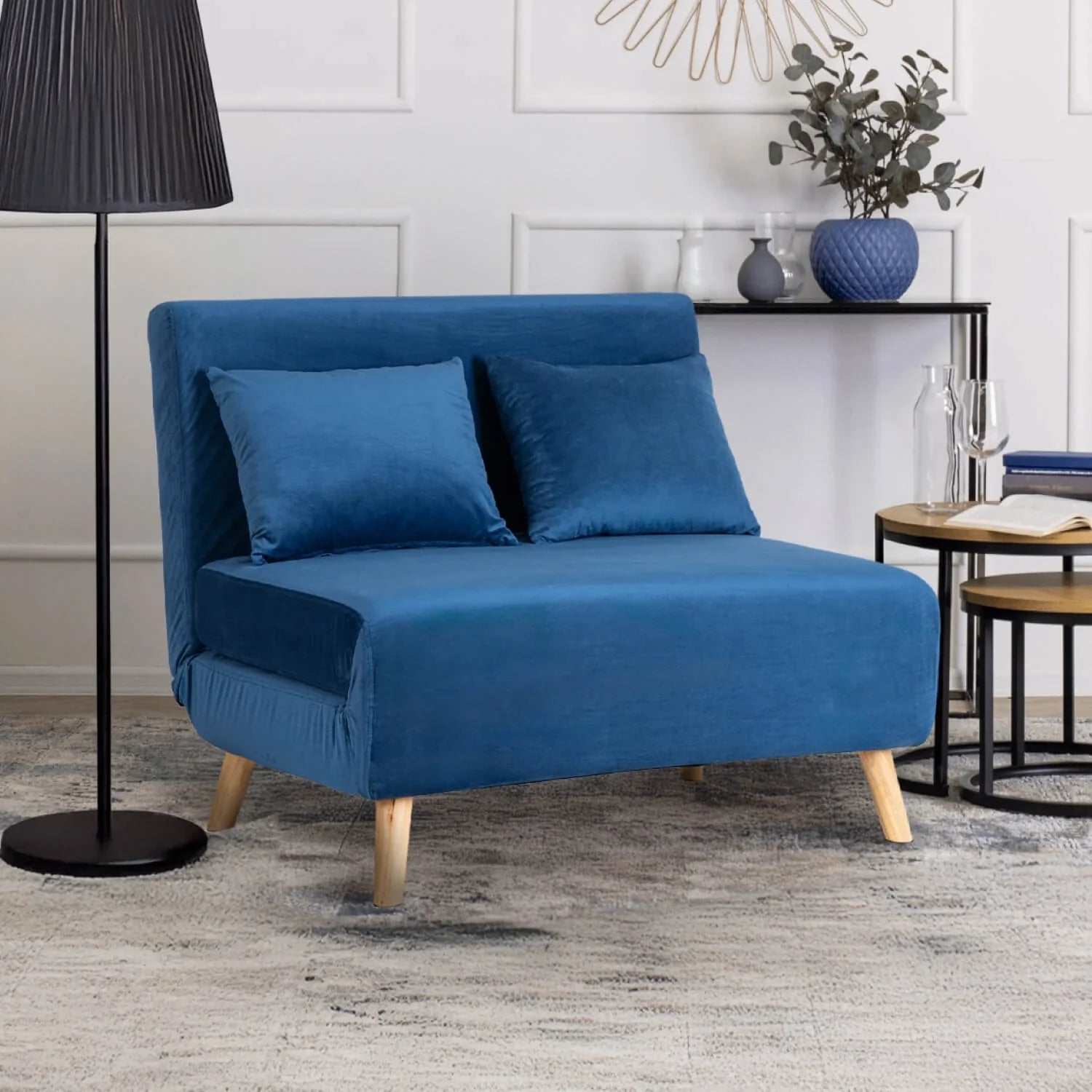 Elite MARRY 2 Navy Blue Armchair Bed