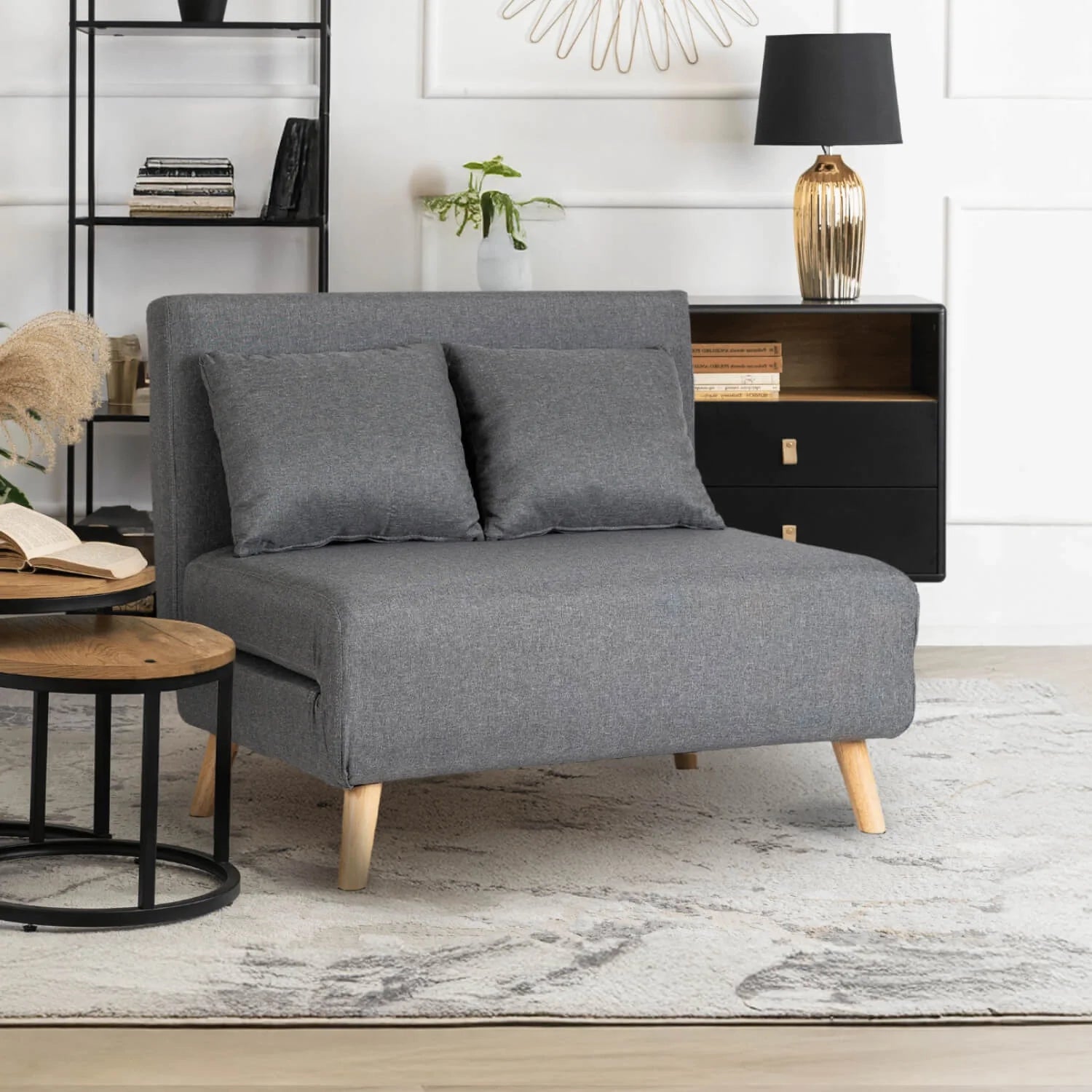 Elite MARRY 2 Gray Armchair Bed