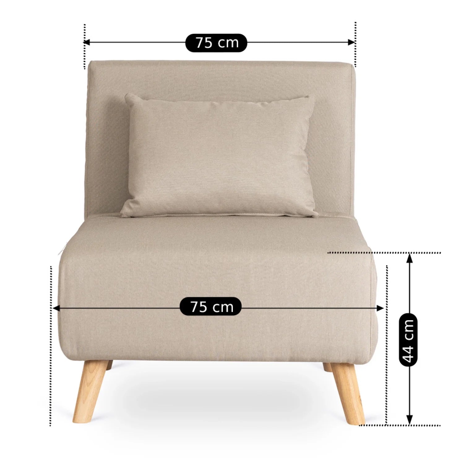 Elite MARRY Beige Armchair