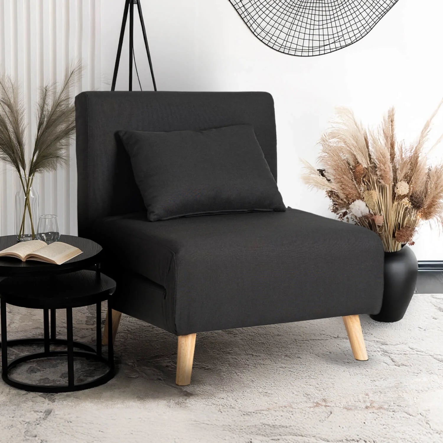 Elite MARRY Black Armchair
