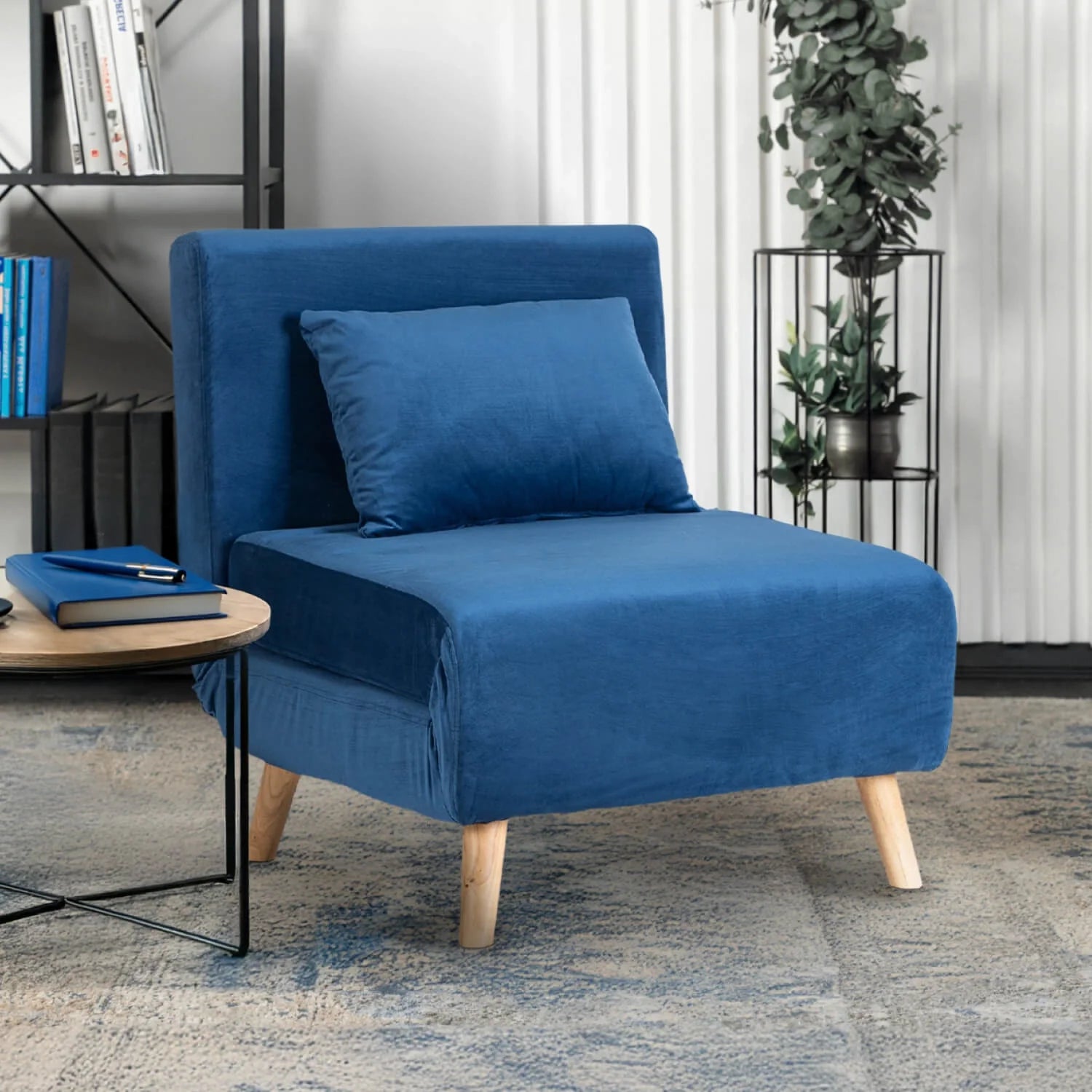 Elite MARRY Navy Blue Armchair