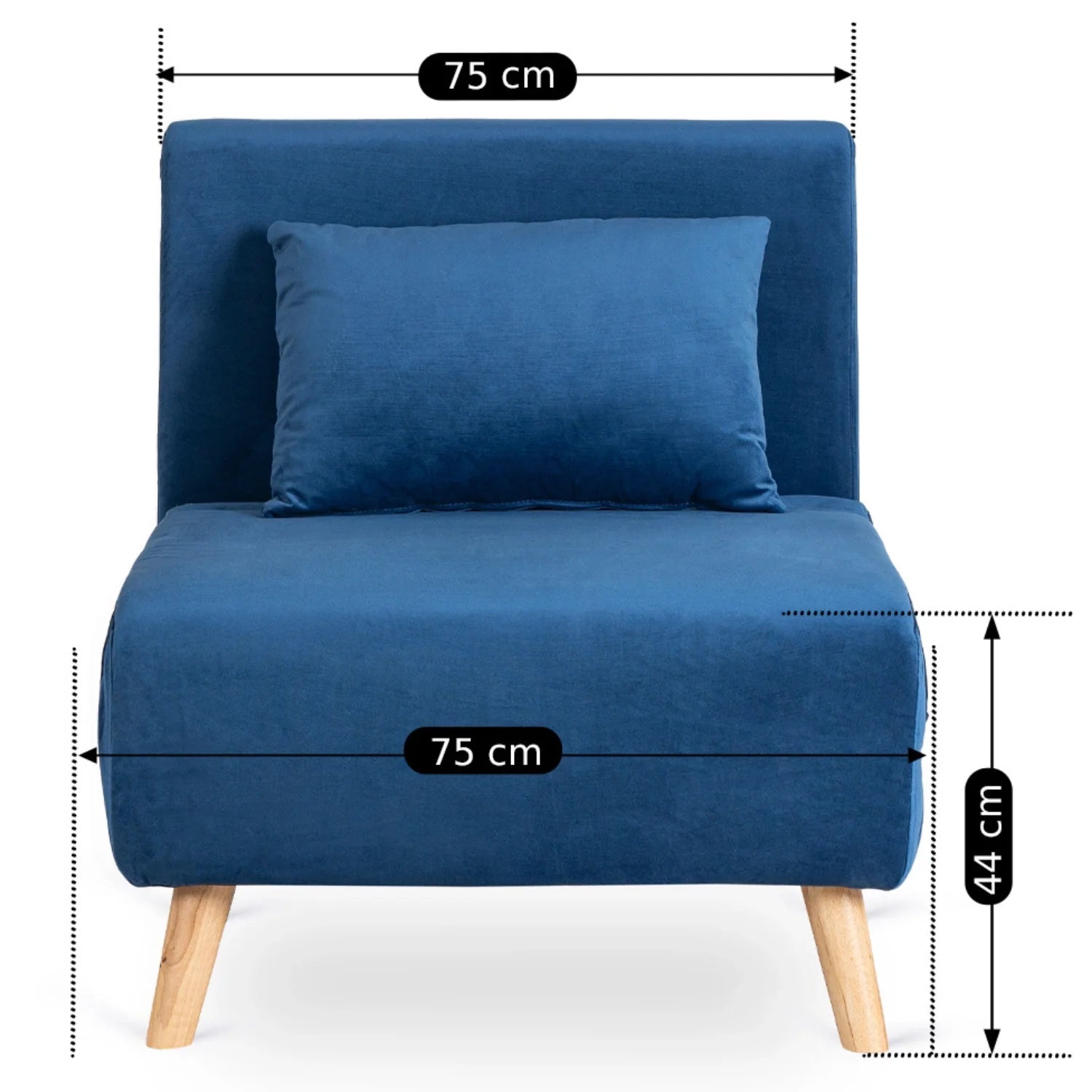 Elite MARRY Navy Blue Armchair