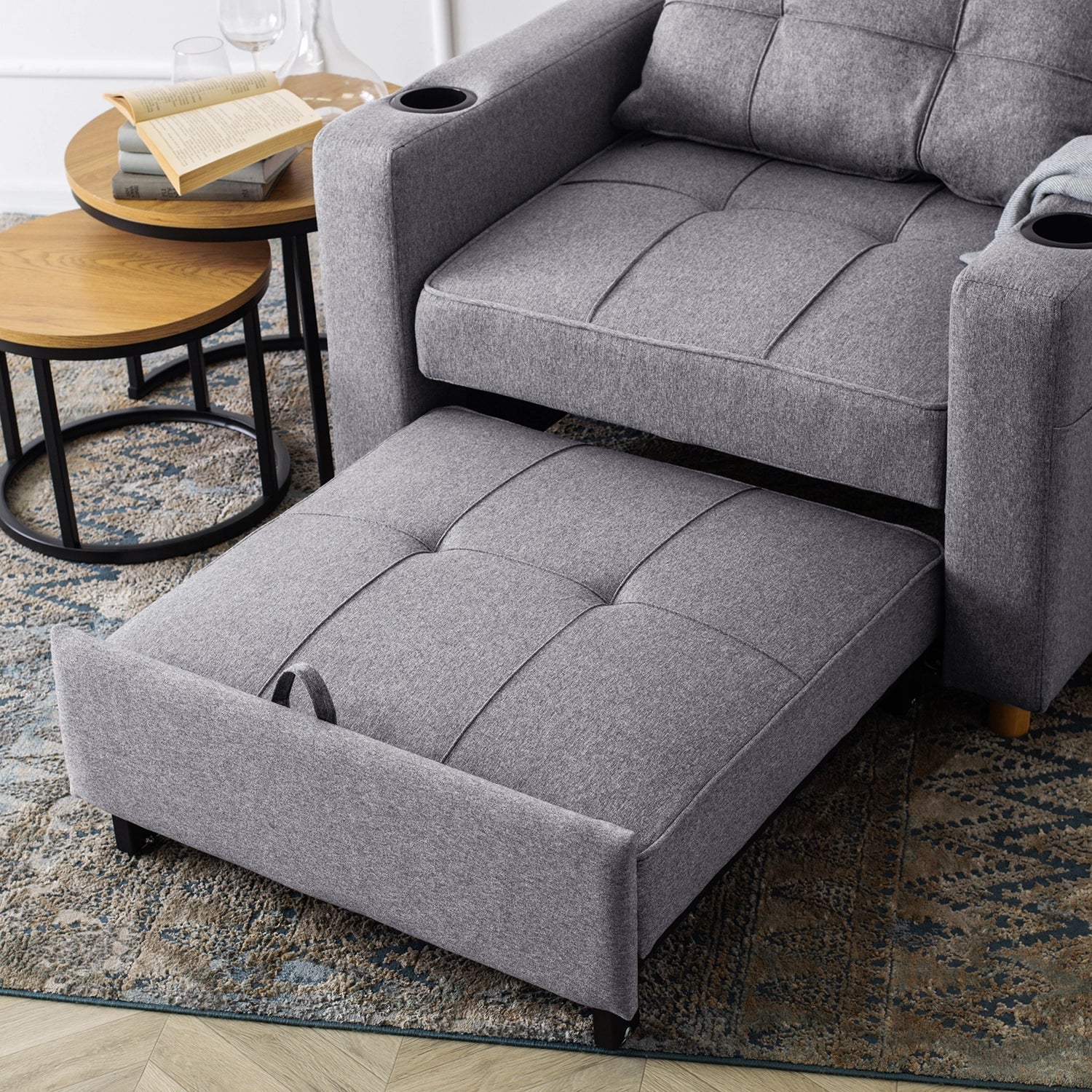 Elite SOLOR Grey Armchair Bed