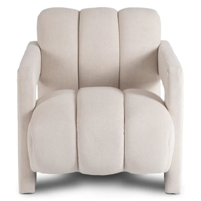 Elite BENDER Lounge Armchair for Living Room- Cream Modern