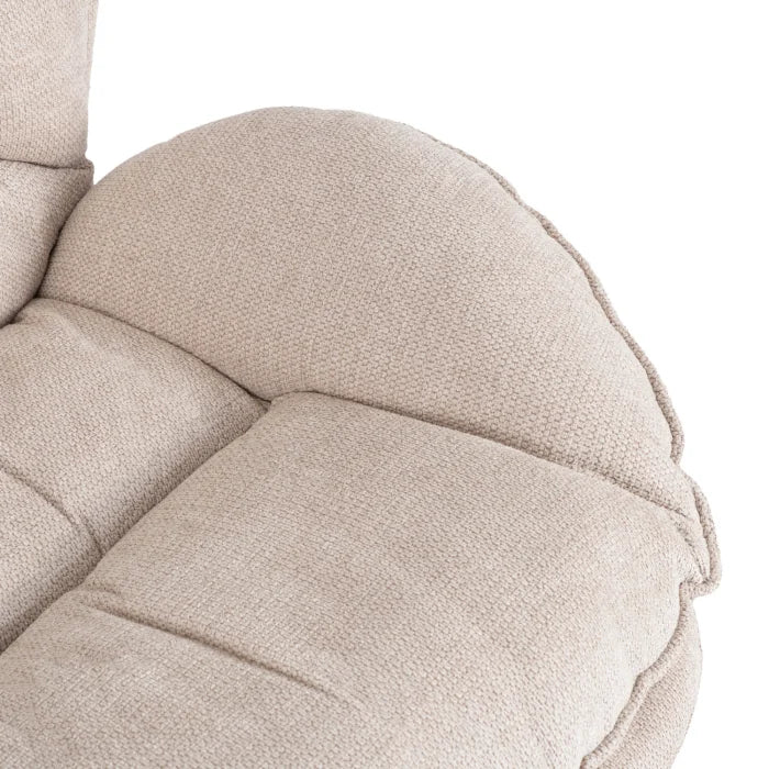 Elite Rosa Swivel Lounge Armchair- Cream