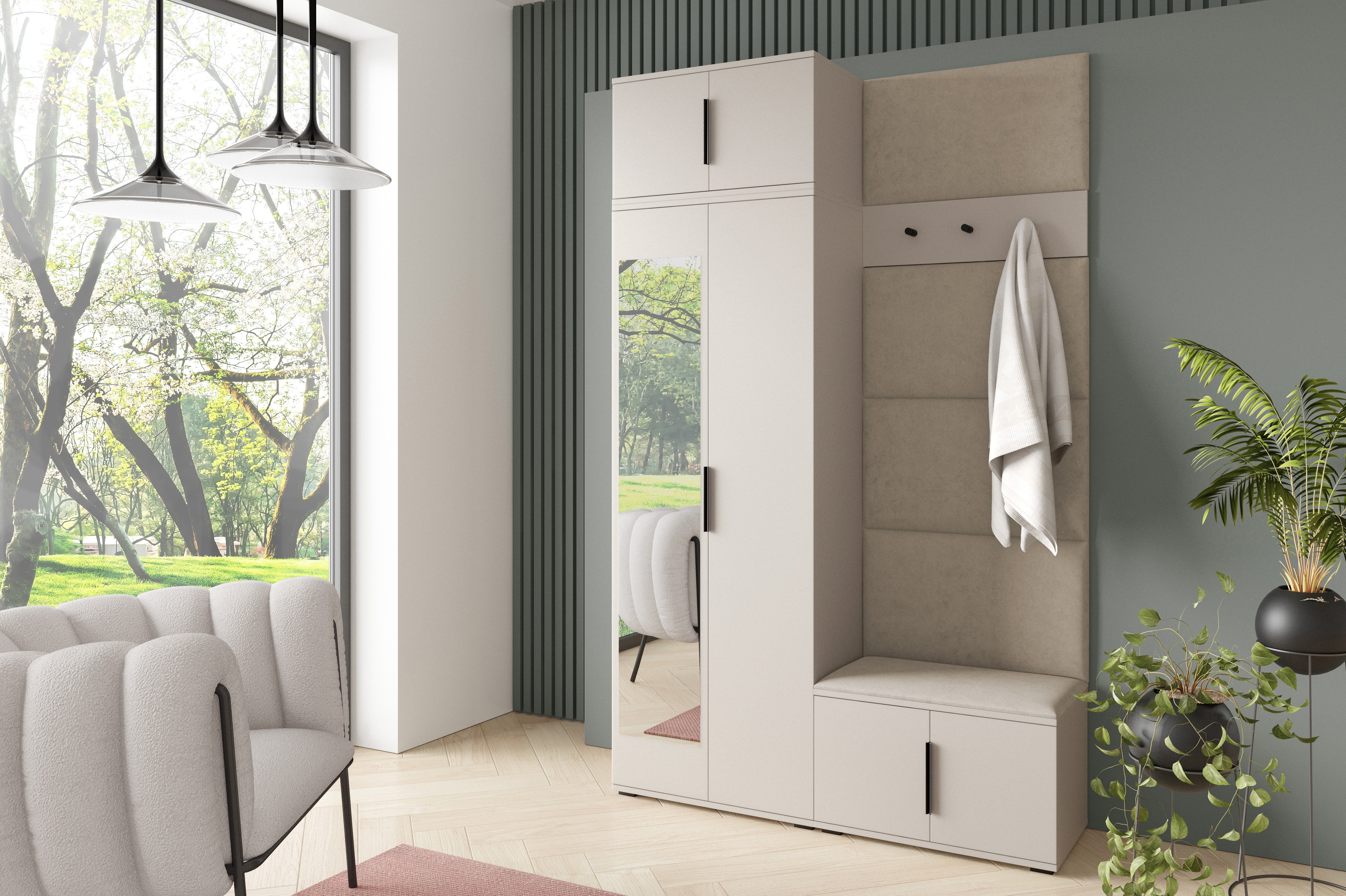 PK Bianco 4 Flurgarderoben-Set - Gelb