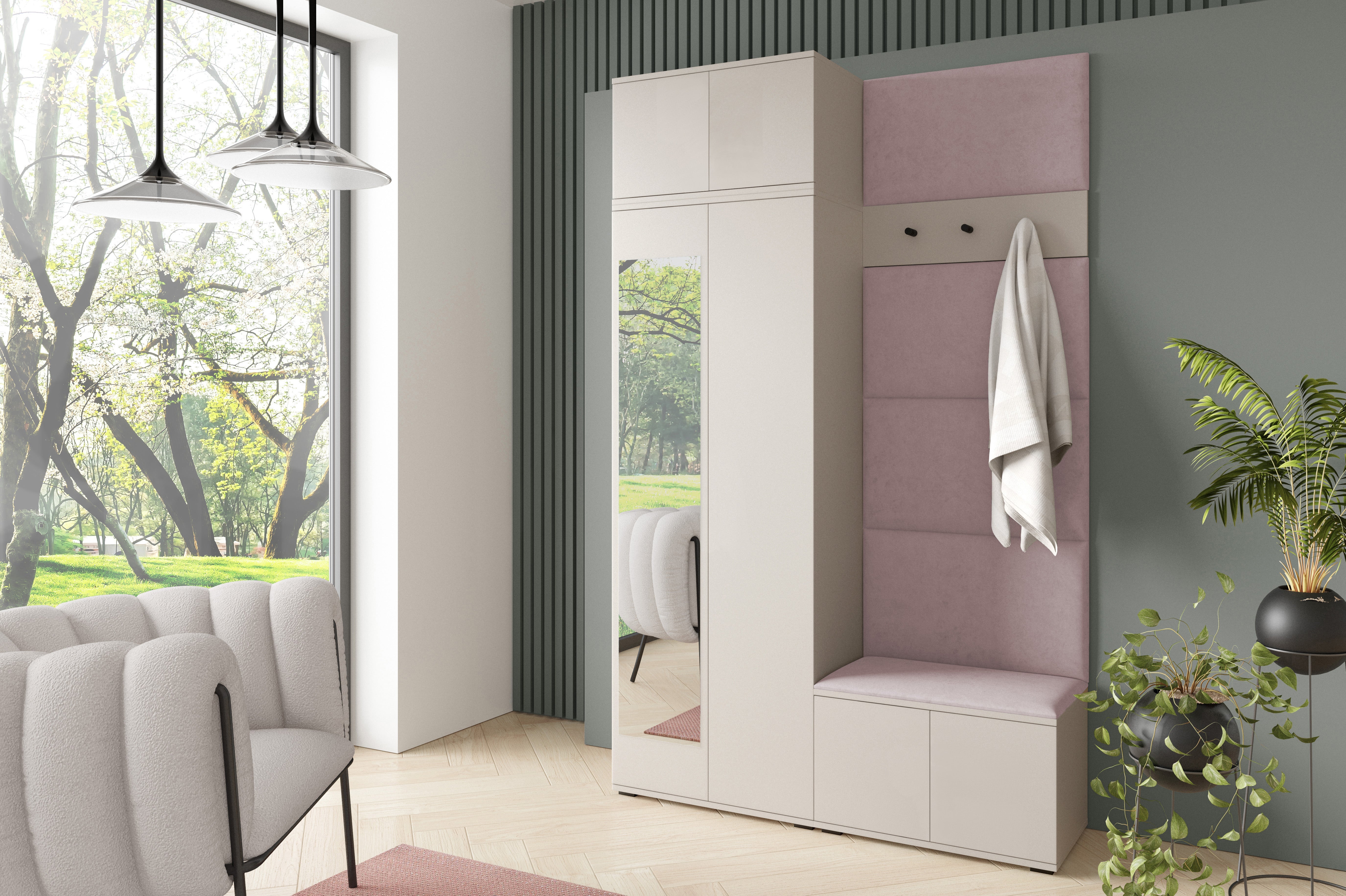 PK Bianco 4 Flurgarderoben-Set - Gelb