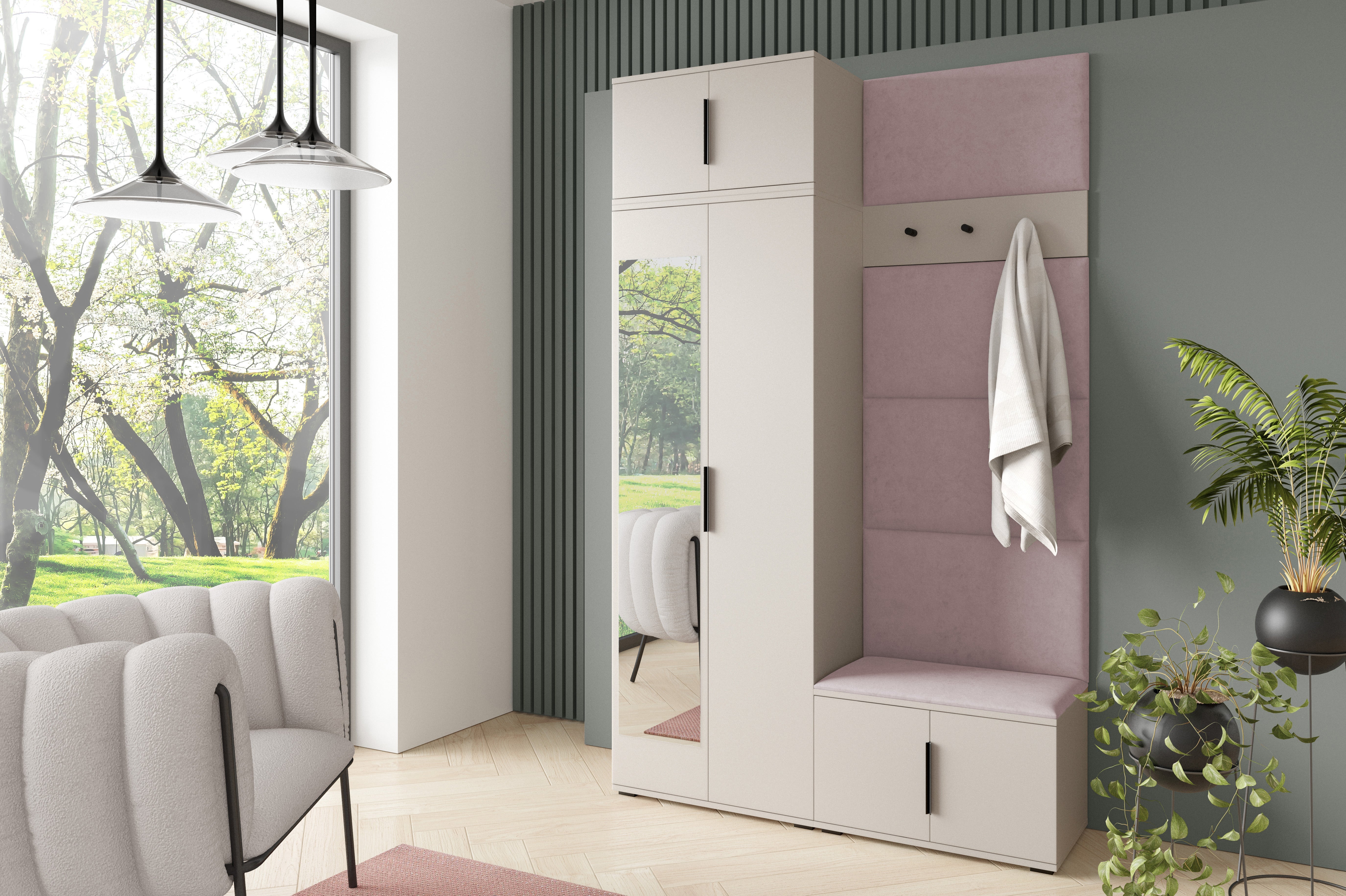 PK Bianco 4 Flurgarderoben-Set - Gelb