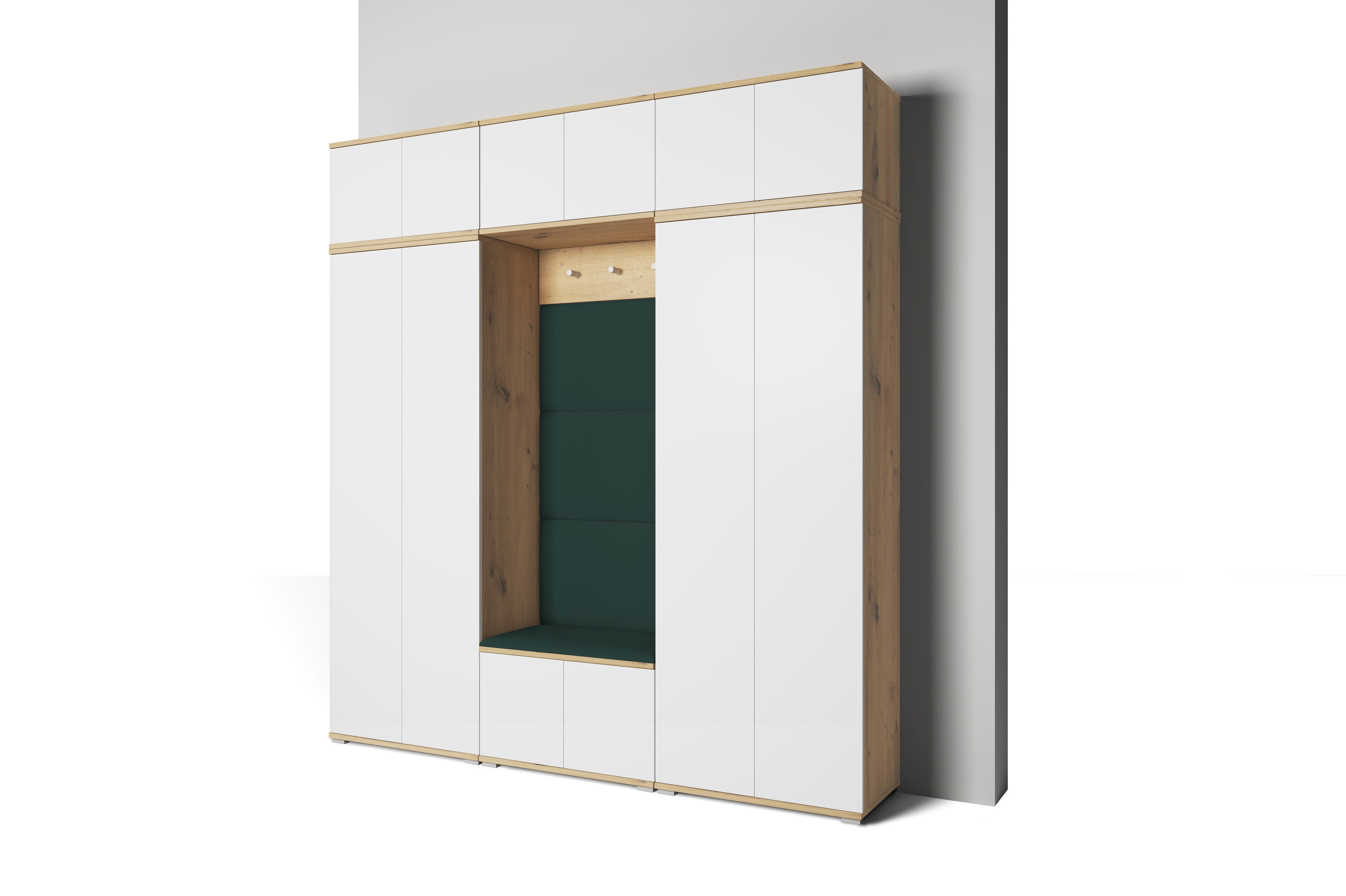 PK Sevilla 4 Hallway Wardrobe - Upholstered Panels in Various Colours