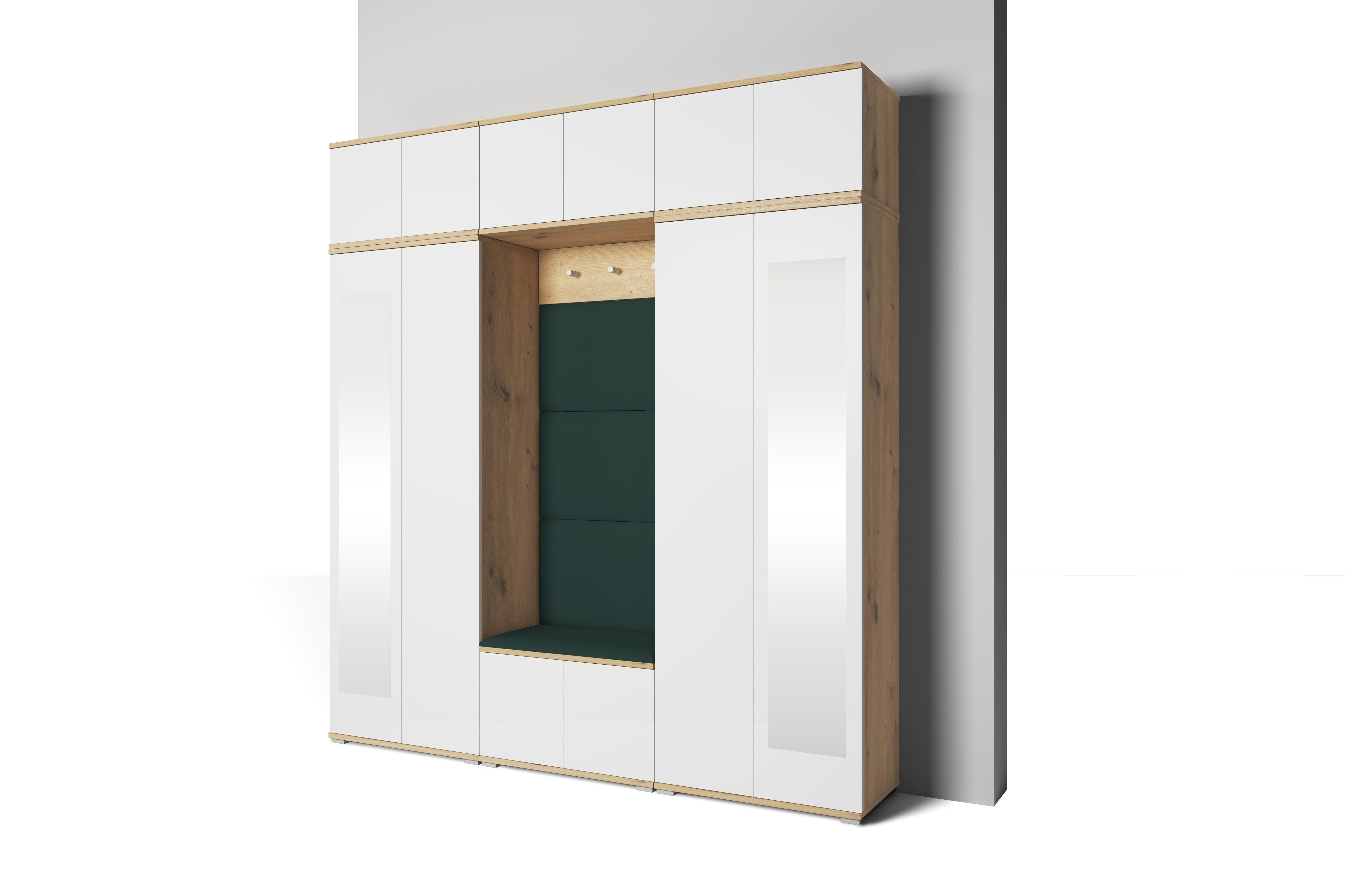 PK Sevilla 4 Hallway Wardrobe - Upholstered Panels in Various Colours