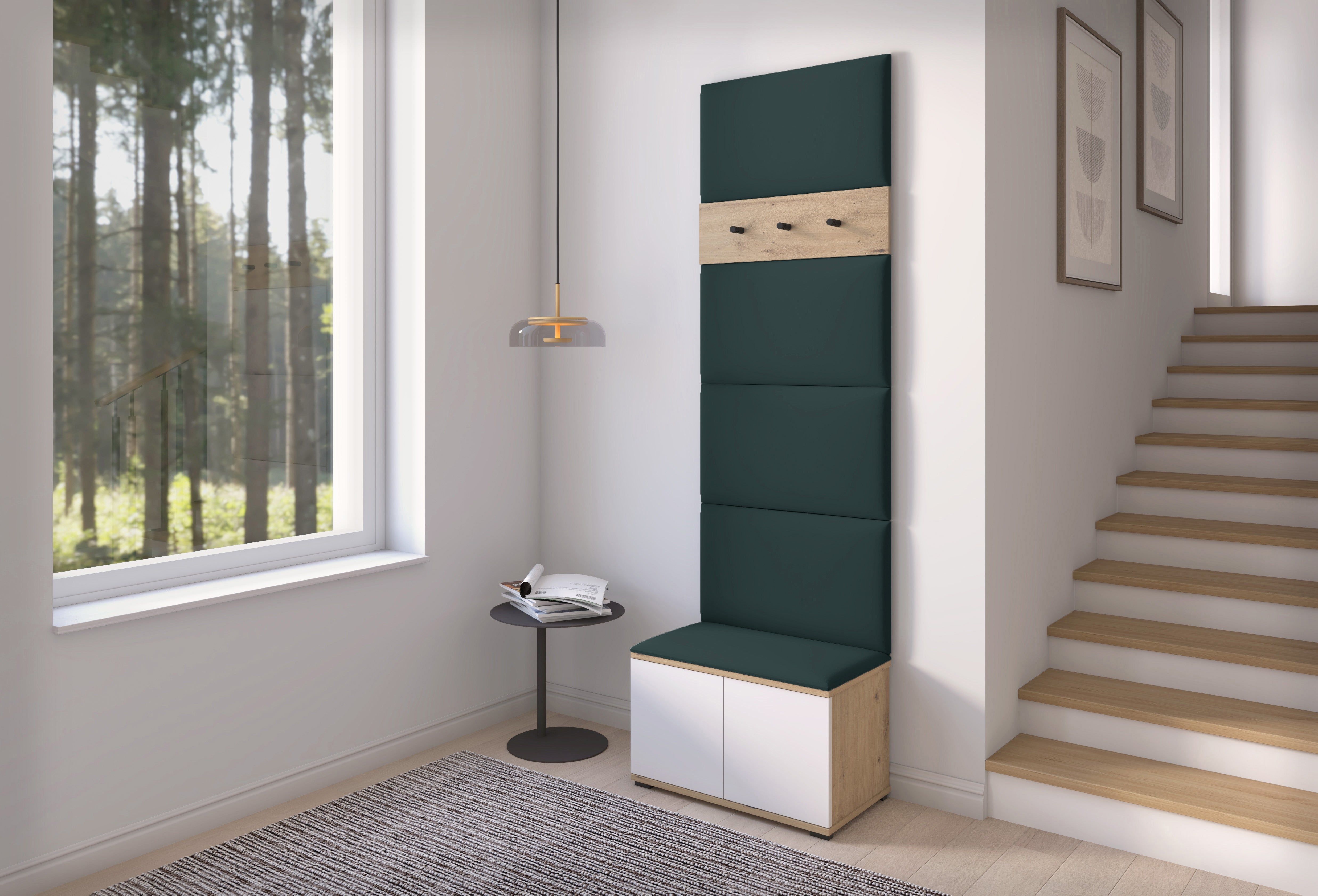PK Sevilla 6 Hallway Wardrobe - Upholstered Panels in Various Colours