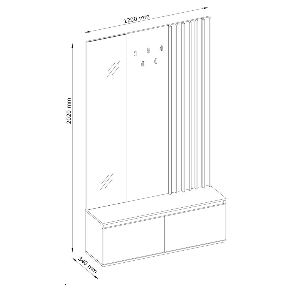 MO Doris Wardrobe 2KL 5W with Slats