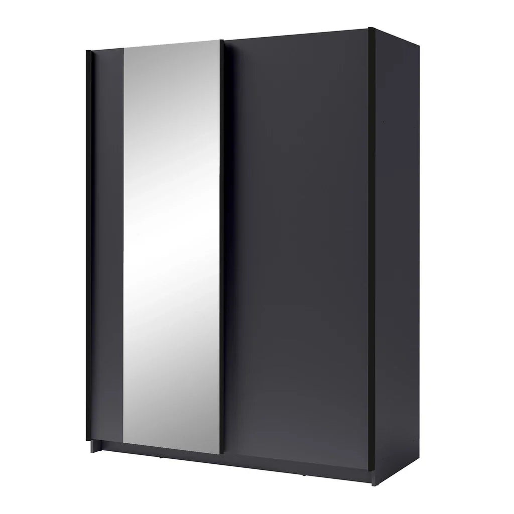 MO Gozo III Black 150 cm Wardrobe