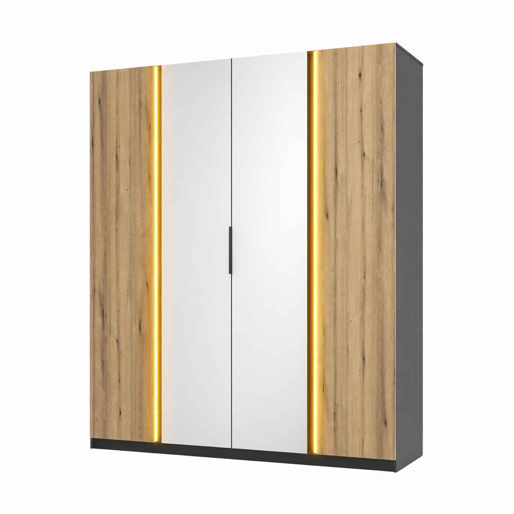LE KAJA BL/EV 2F 2 Wardrobe with Mirror