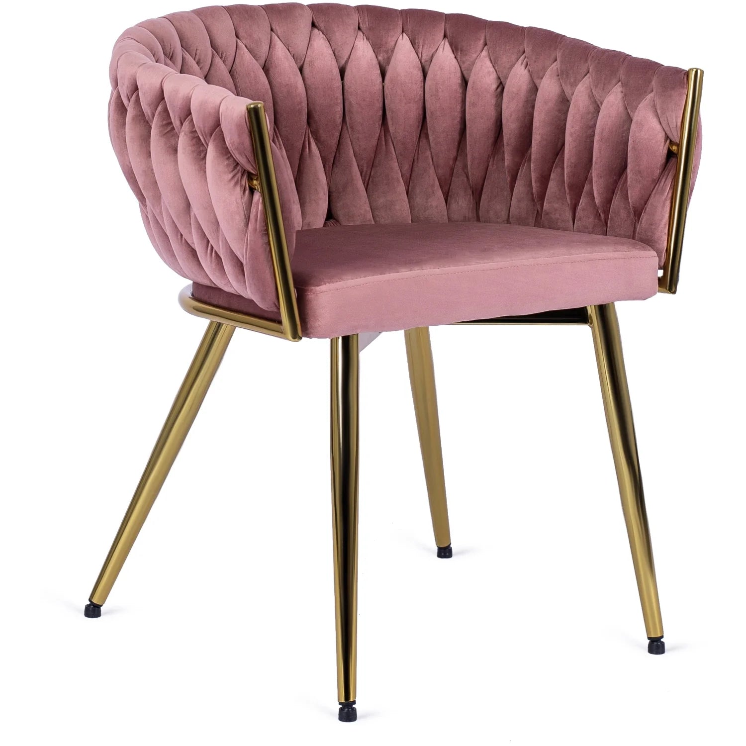 Elite CAPRI Pink Velour Chair – A Touch of Luxury & Elegance