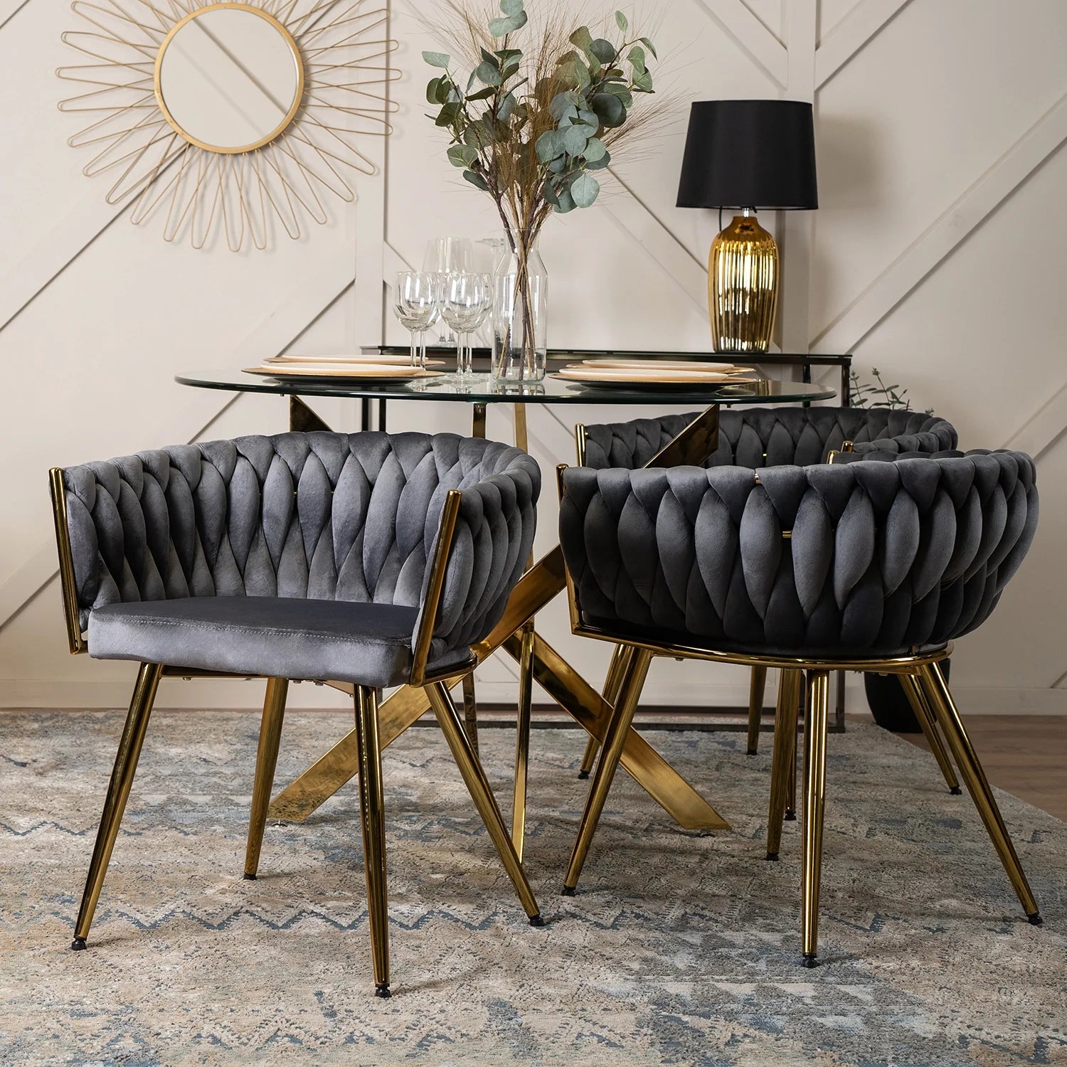 Elite CAPRI Grey Velour Chair – Luxury & Comfort in One Design