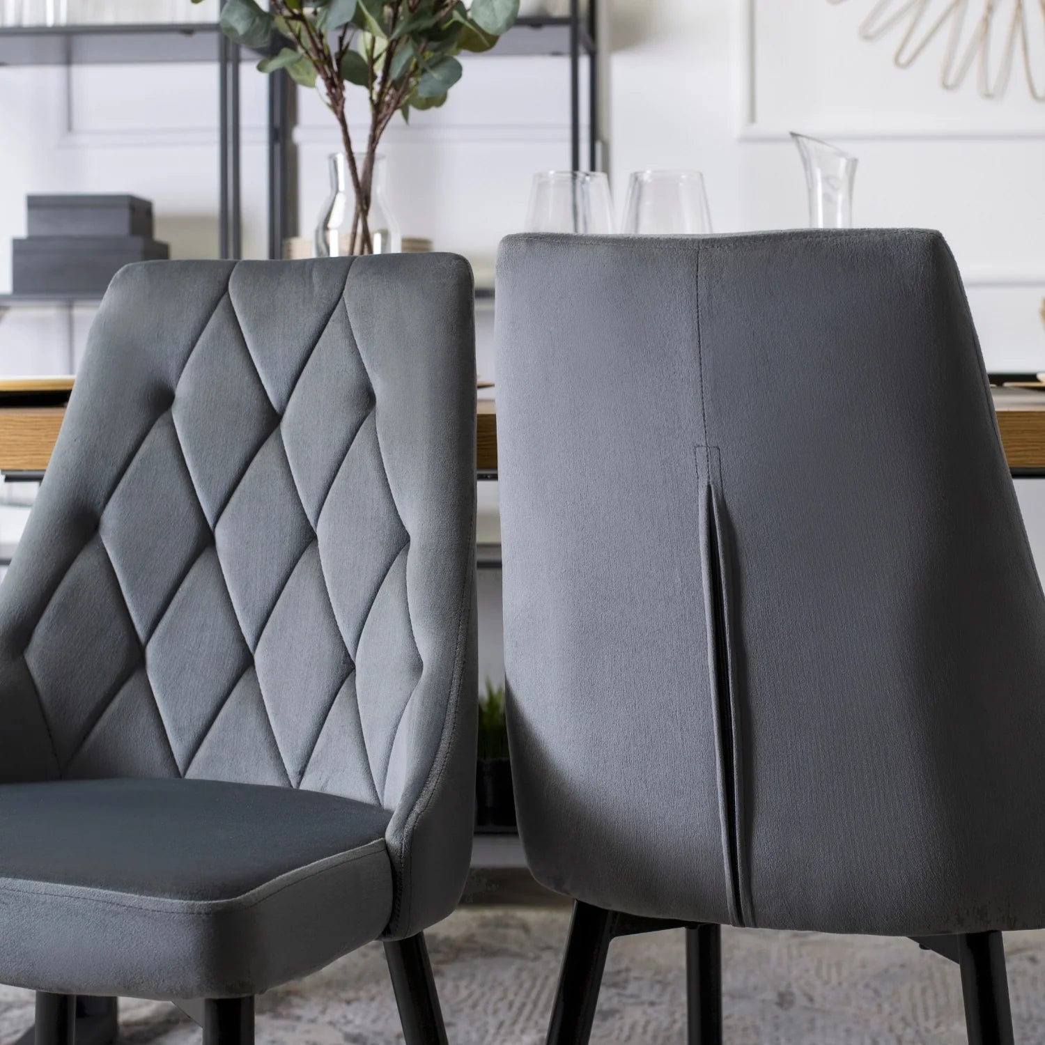 Grauer Polsterstuhl Elite CORK 2 – Moderner Komfort und zeitloser Stil