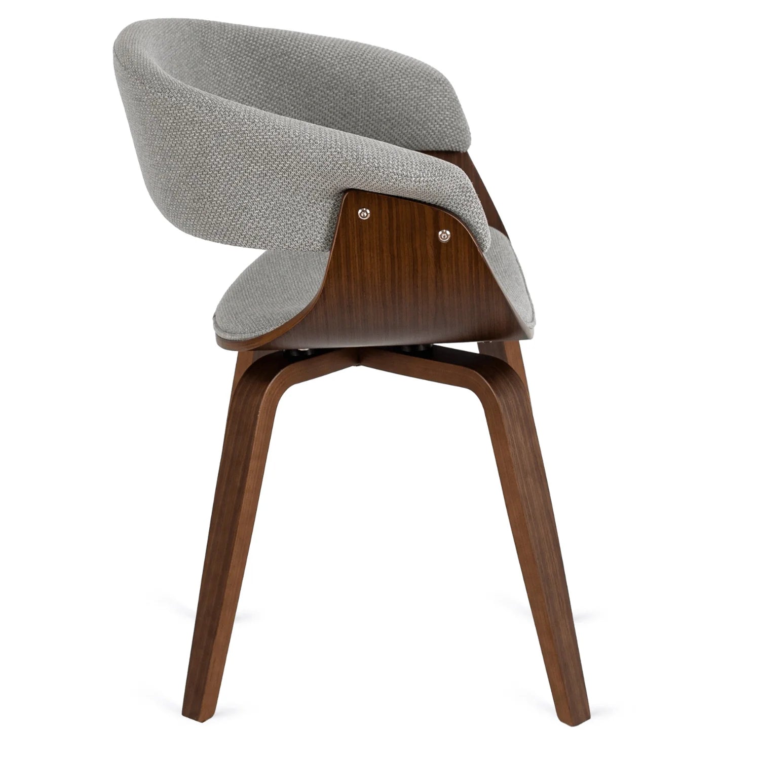 Elite GARY 2 Stuhl in Grau/Walnuss – Eine perfekte Fusion aus Stil und Komfort