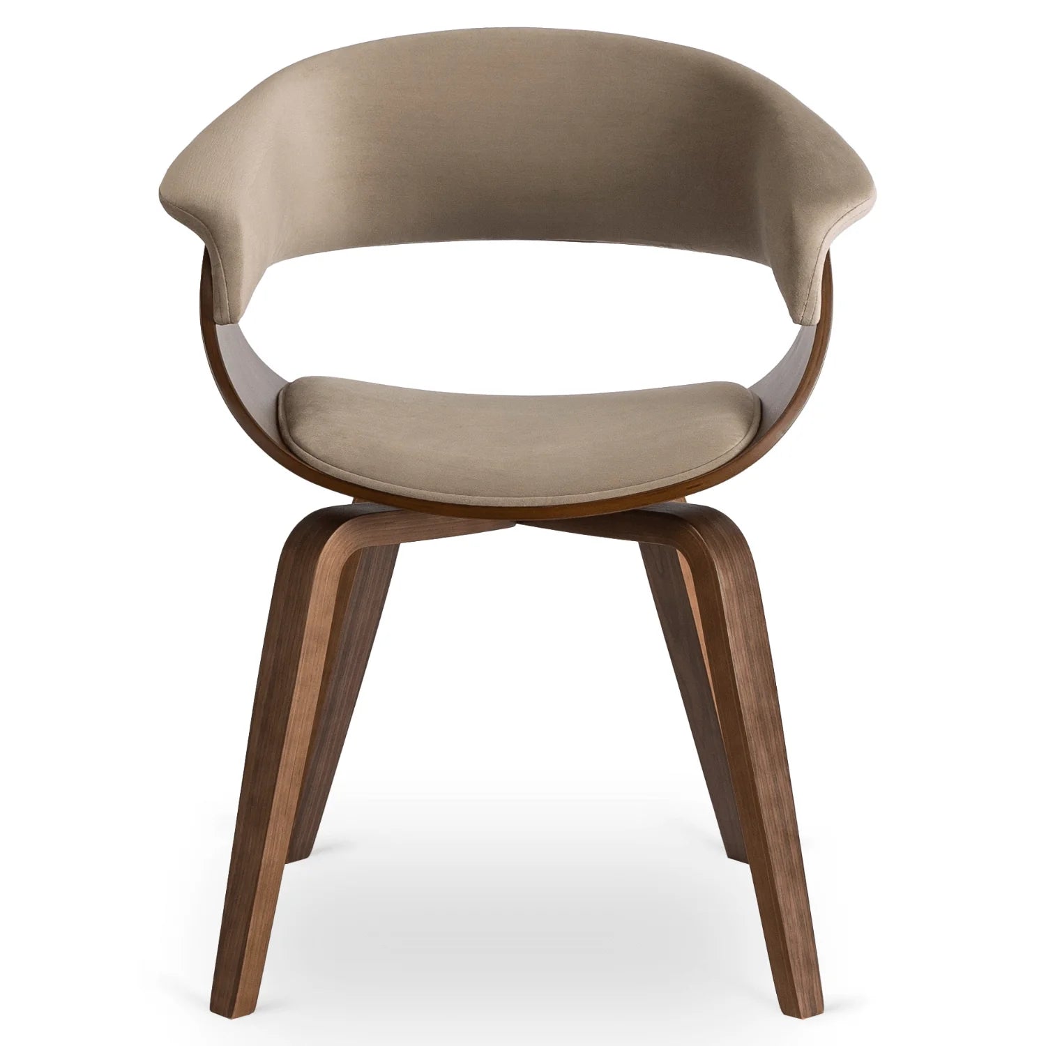 Elite GARY Beige/Walnut Chair – A Timeless Fusion of Comfort & Elegance