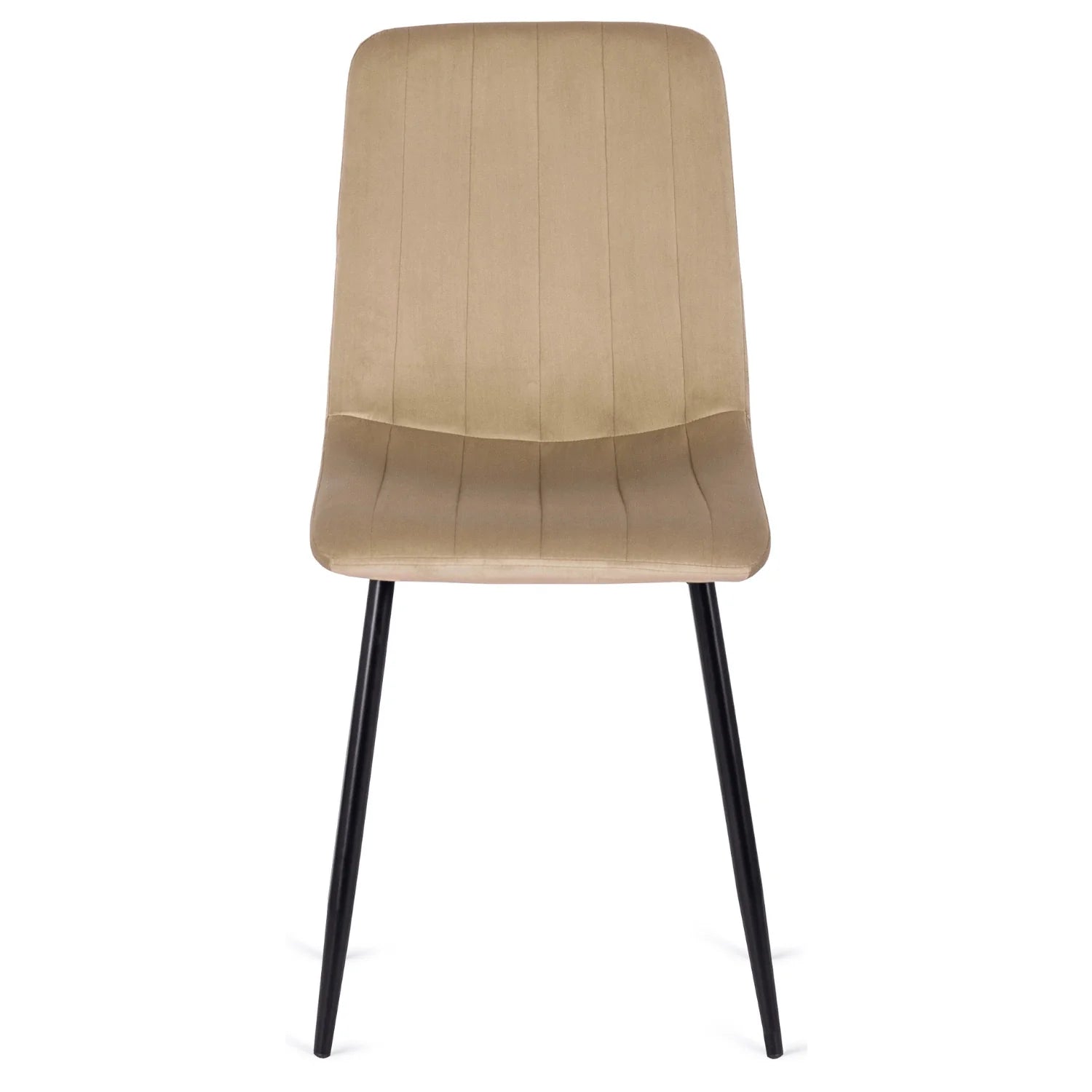 Elite IBIS Beige Velvet Chair – A Touch of Modern Elegance