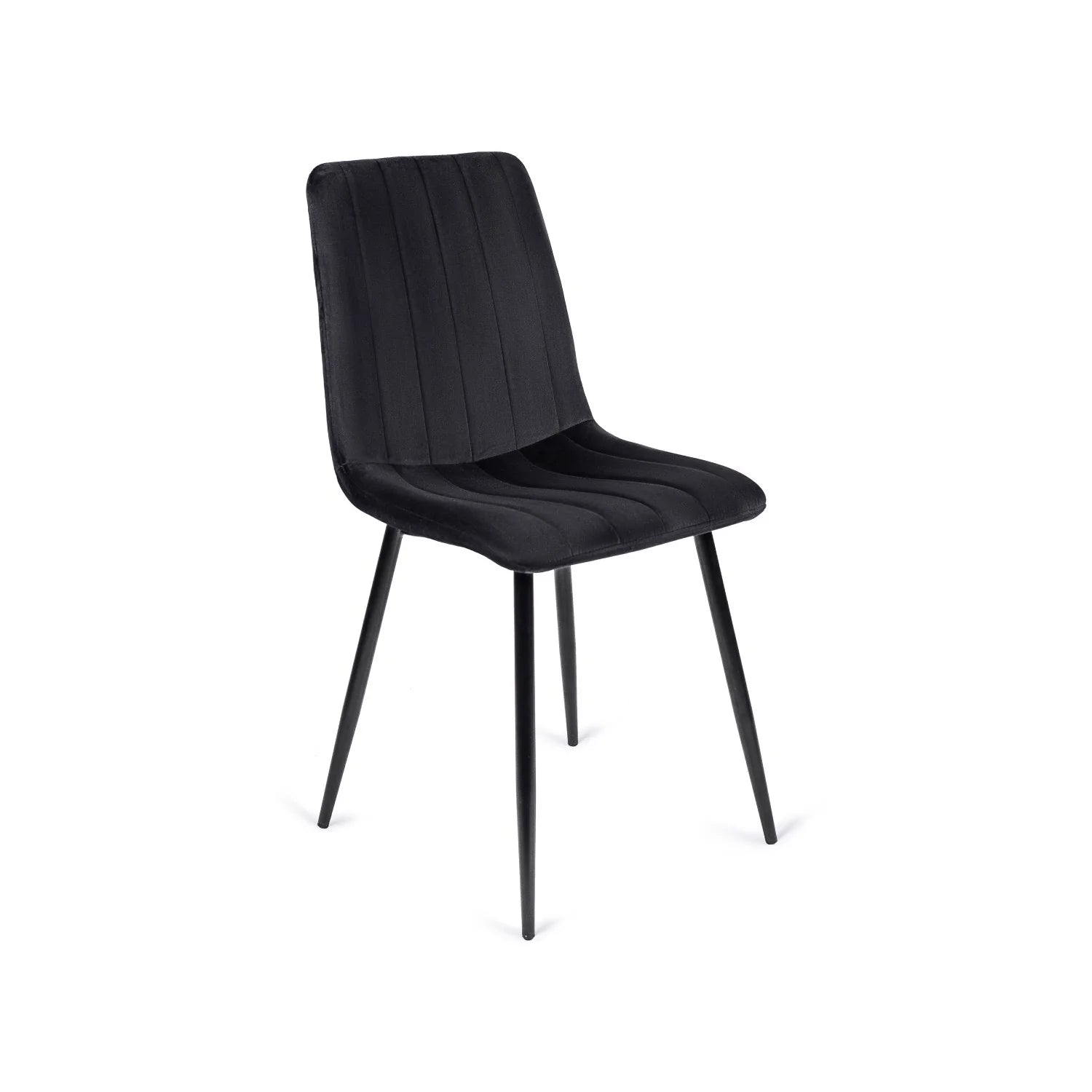Elite IBIS Black Velvet Chair – Sleek & Modern Seating