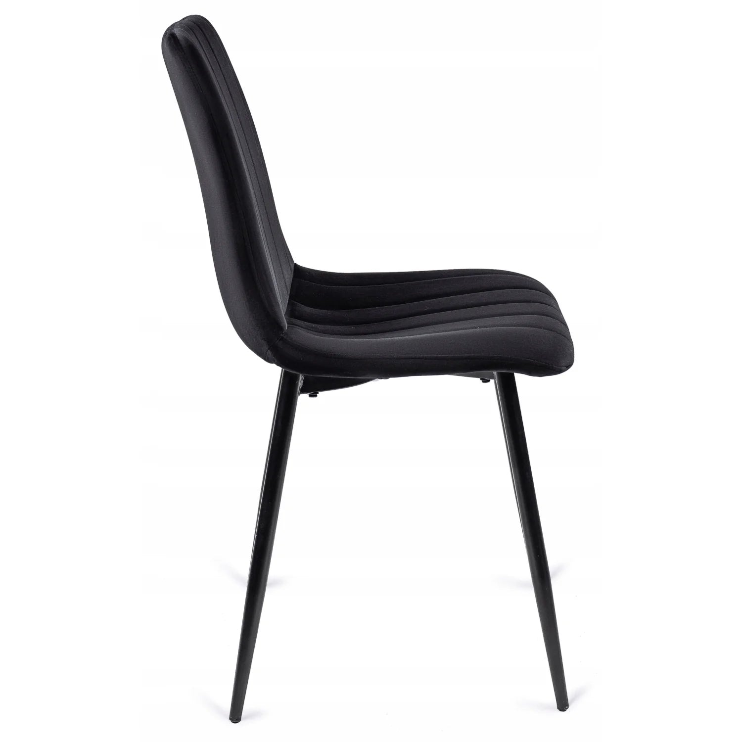 Elite IBIS Black Velvet Chair – Sleek & Modern Seating