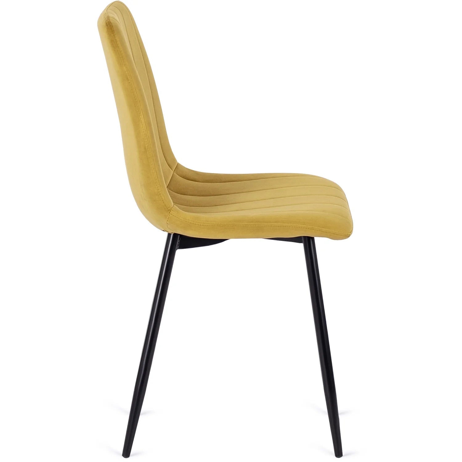 Elite IBIS Mustard Velvet Chair – Contemporary Elegance & Supreme Comfort